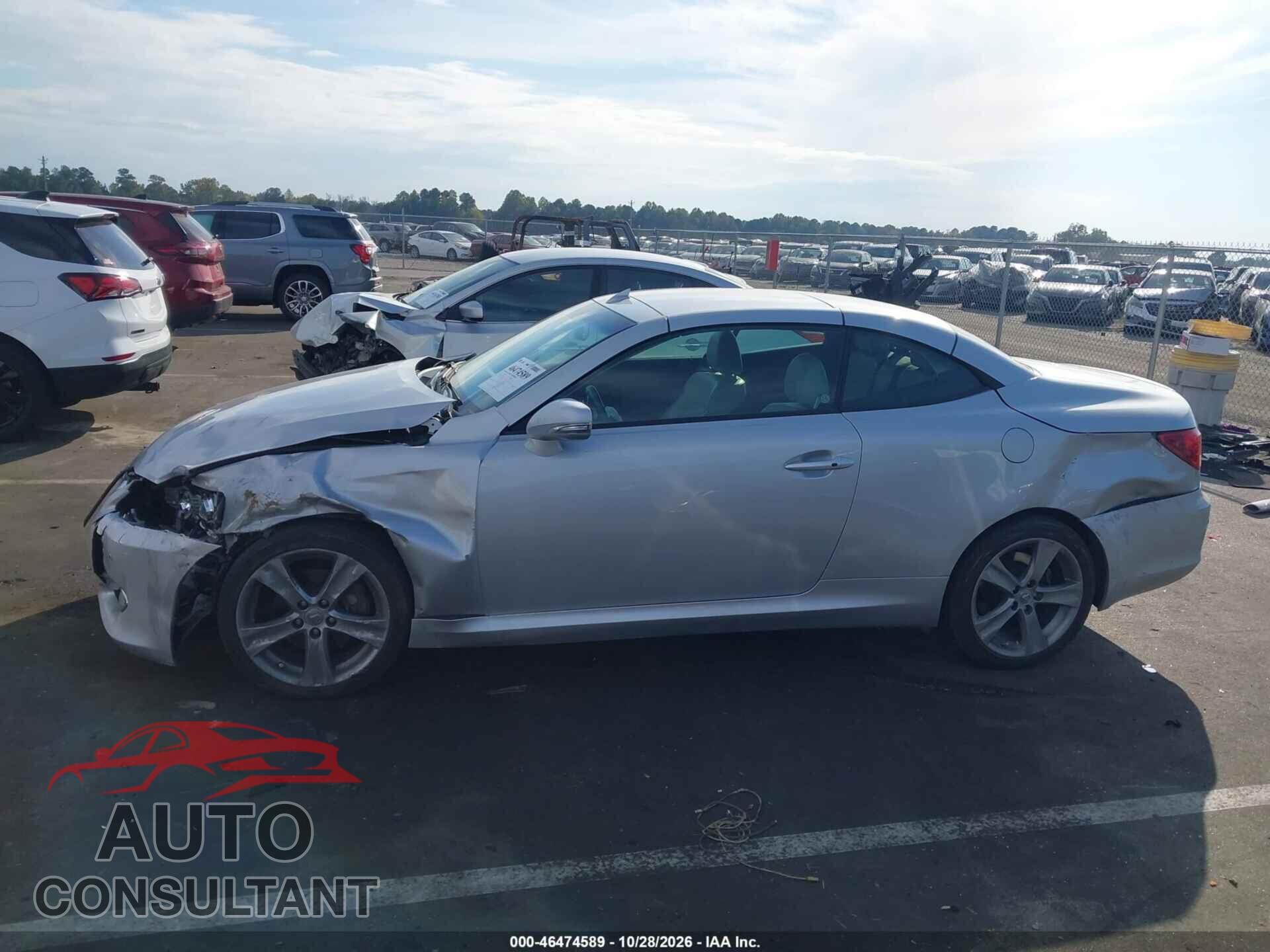 LEXUS IS 250C 2012 - JTHFF2C21C2524962
