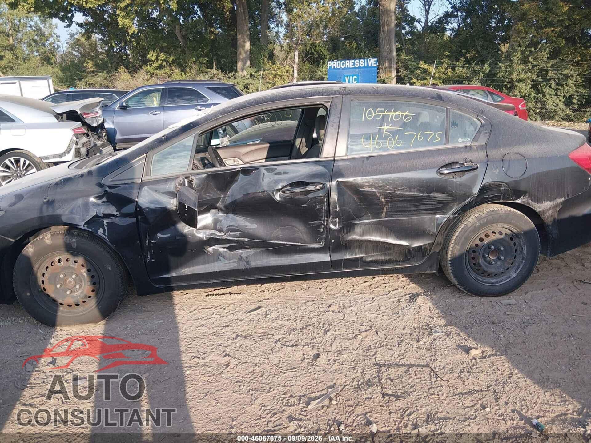 HONDA CIVIC 2012 - 19XFB2F55CE105406