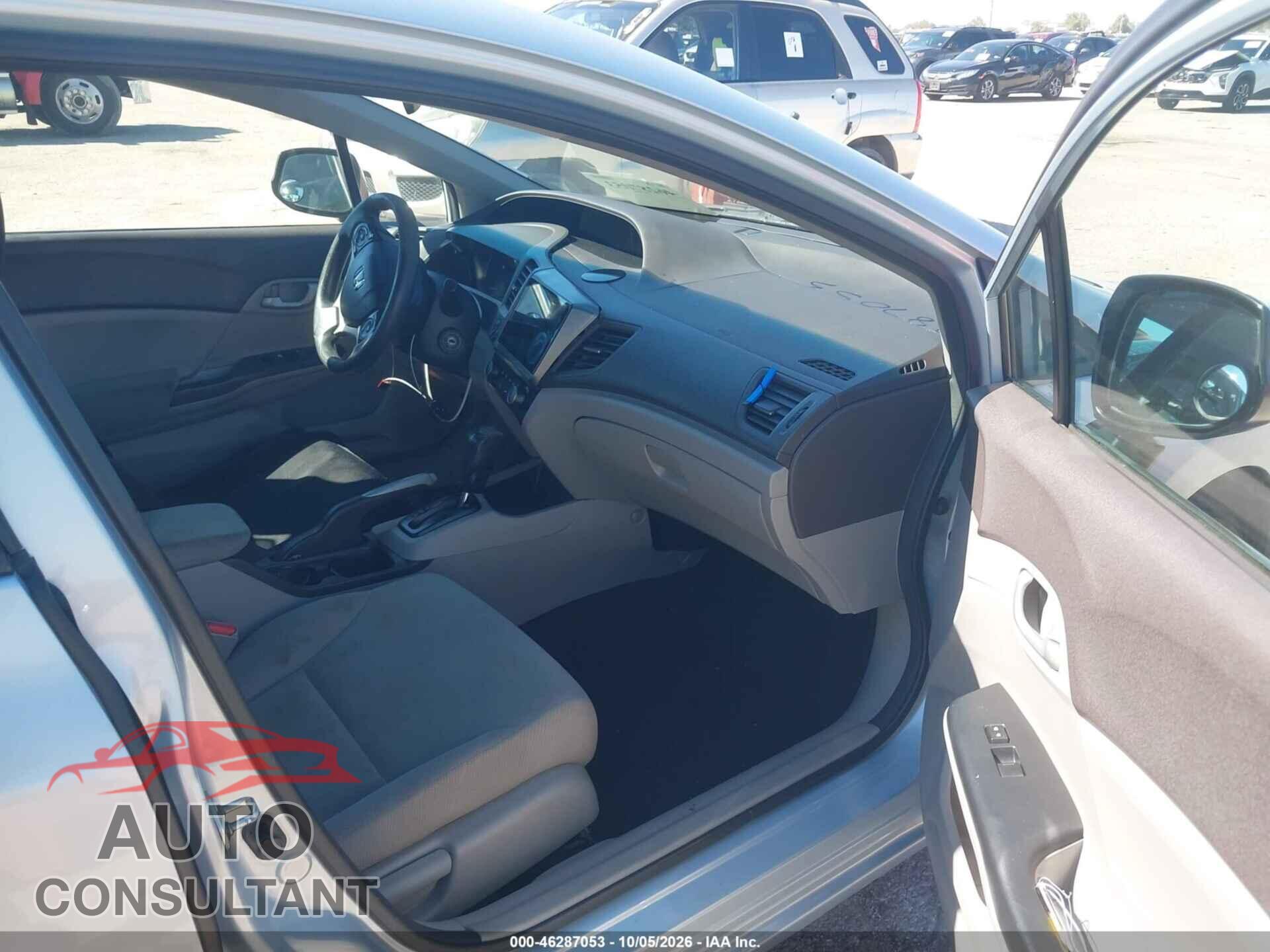 HONDA CIVIC 2012 - 19XFB2F55CE319733