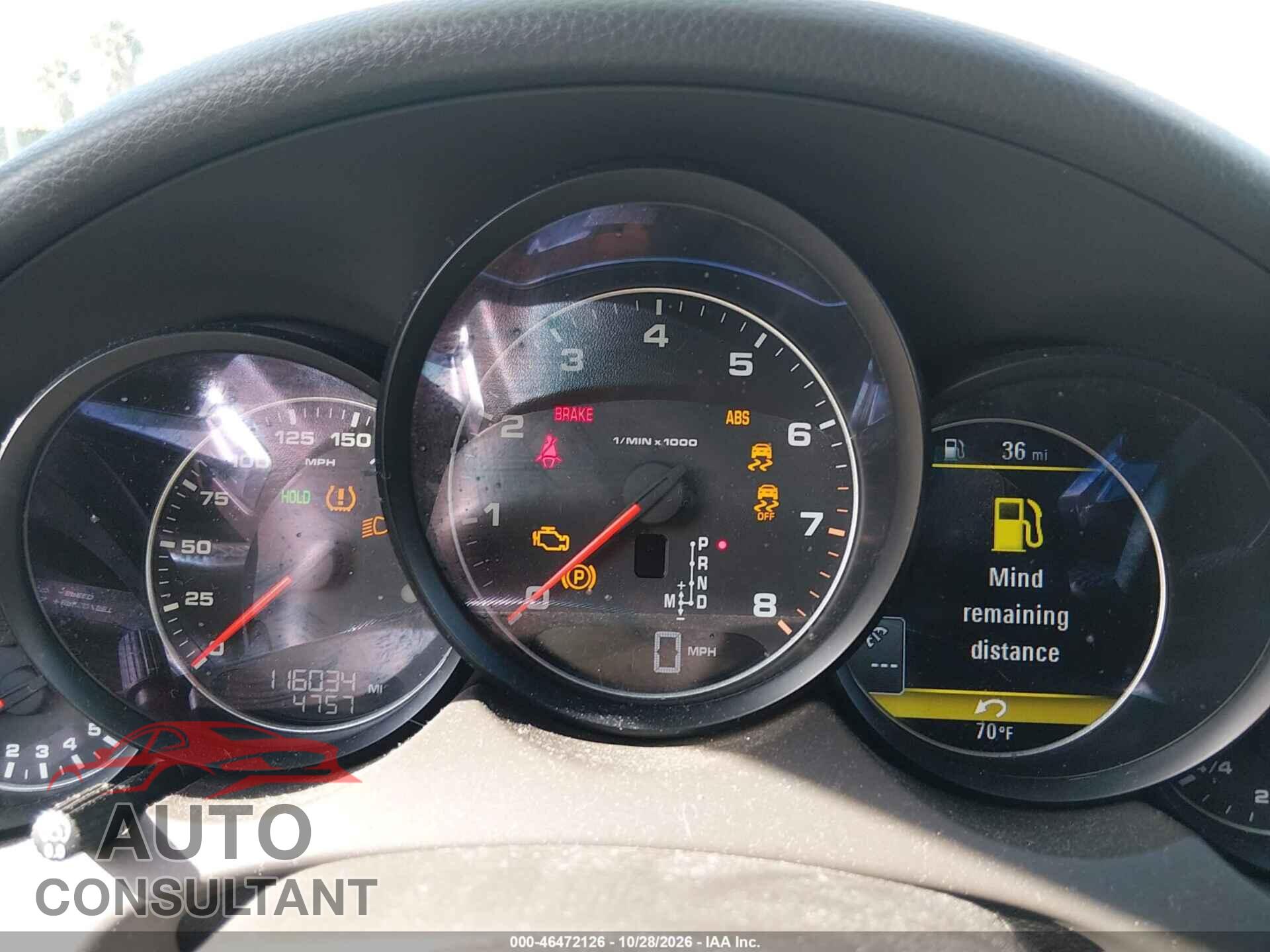PORSCHE CAYENNE 2016 - WP1AA2A21GKA15617