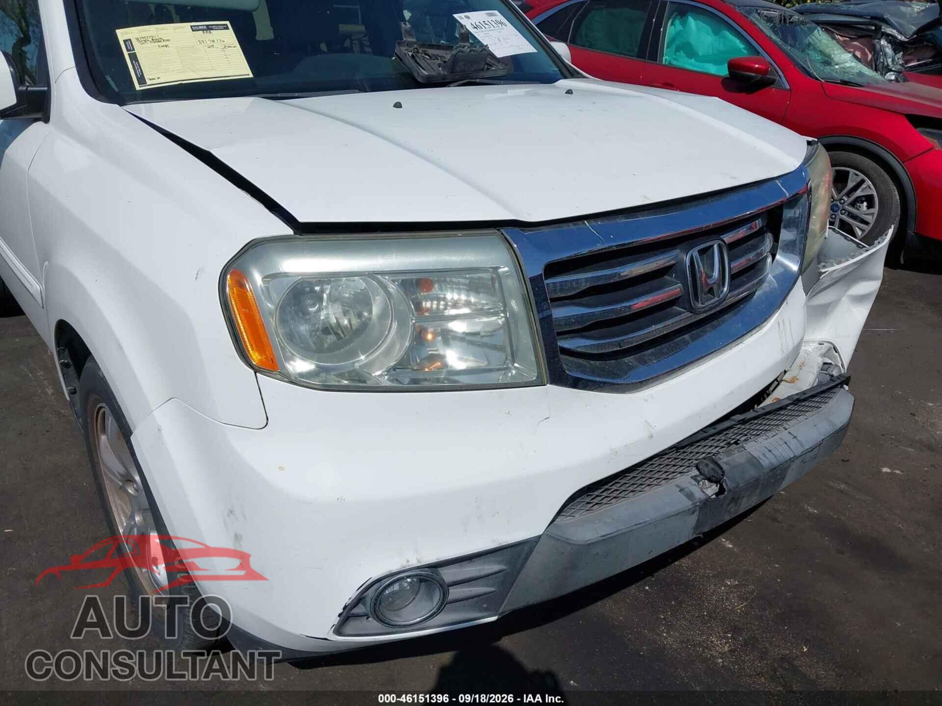 HONDA PILOT 2013 - 5FNYF4H67DB036888