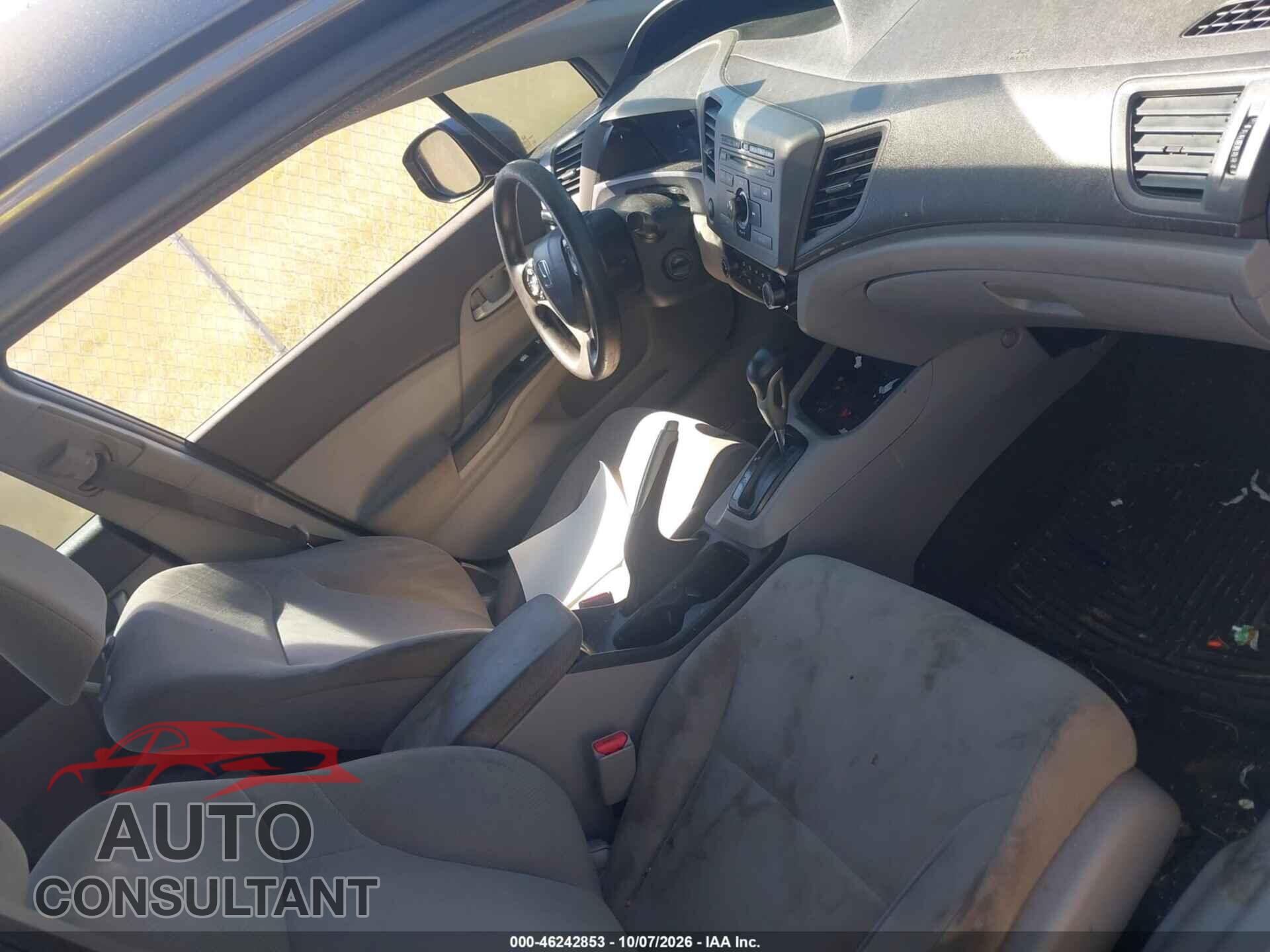 HONDA CIVIC 2012 - 19XFB2F56CE088681