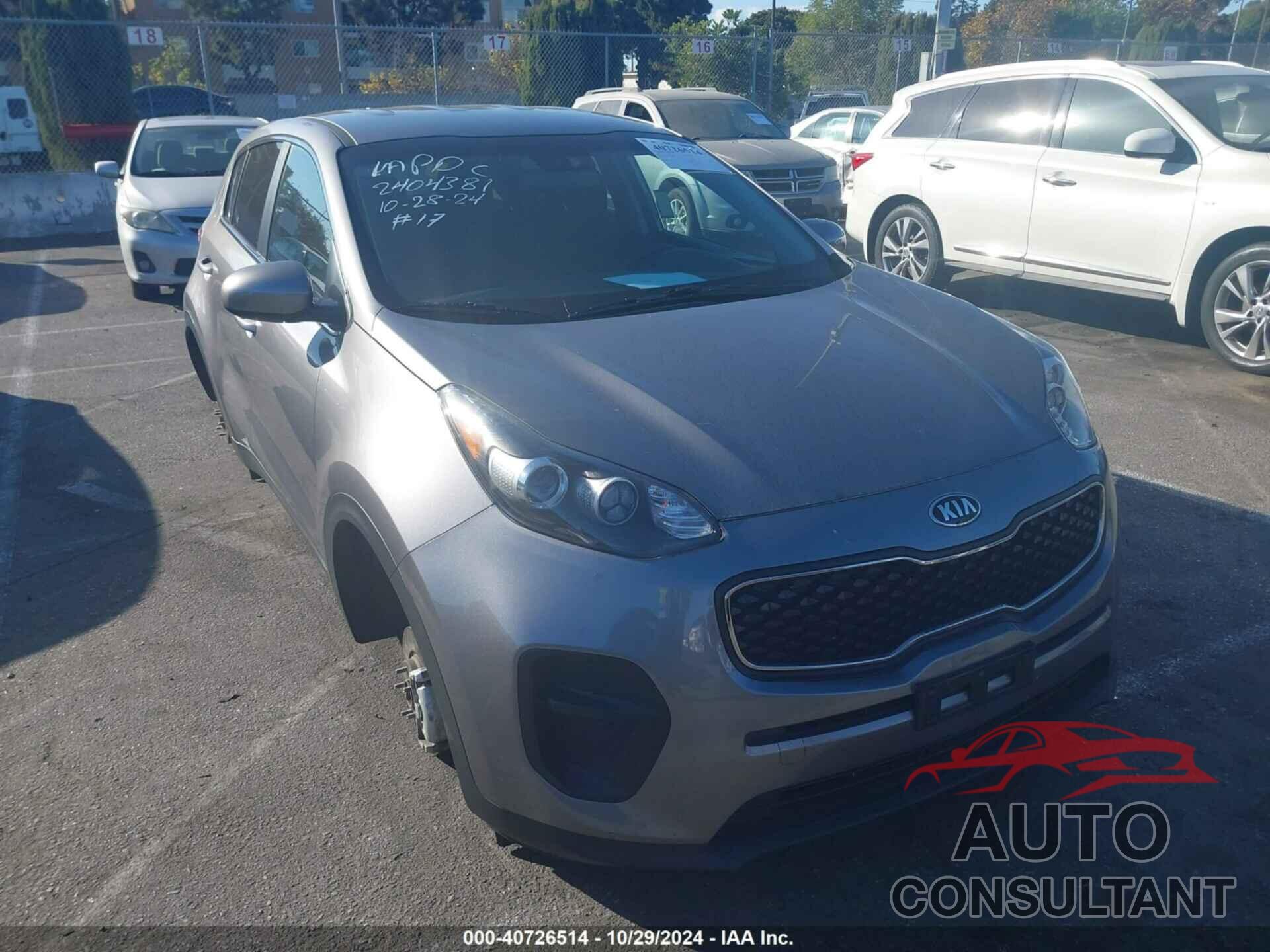 KIA SPORTAGE 2018 - KNDPM3AC5J7336961