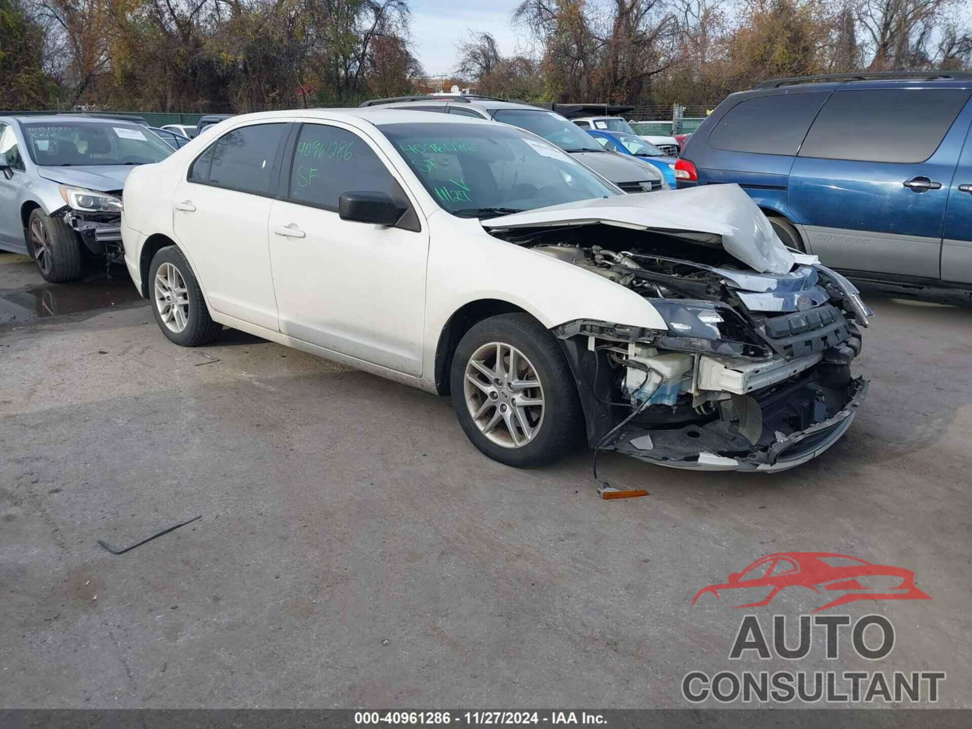FORD FUSION 2012 - 3FAHP0GA9CR404552