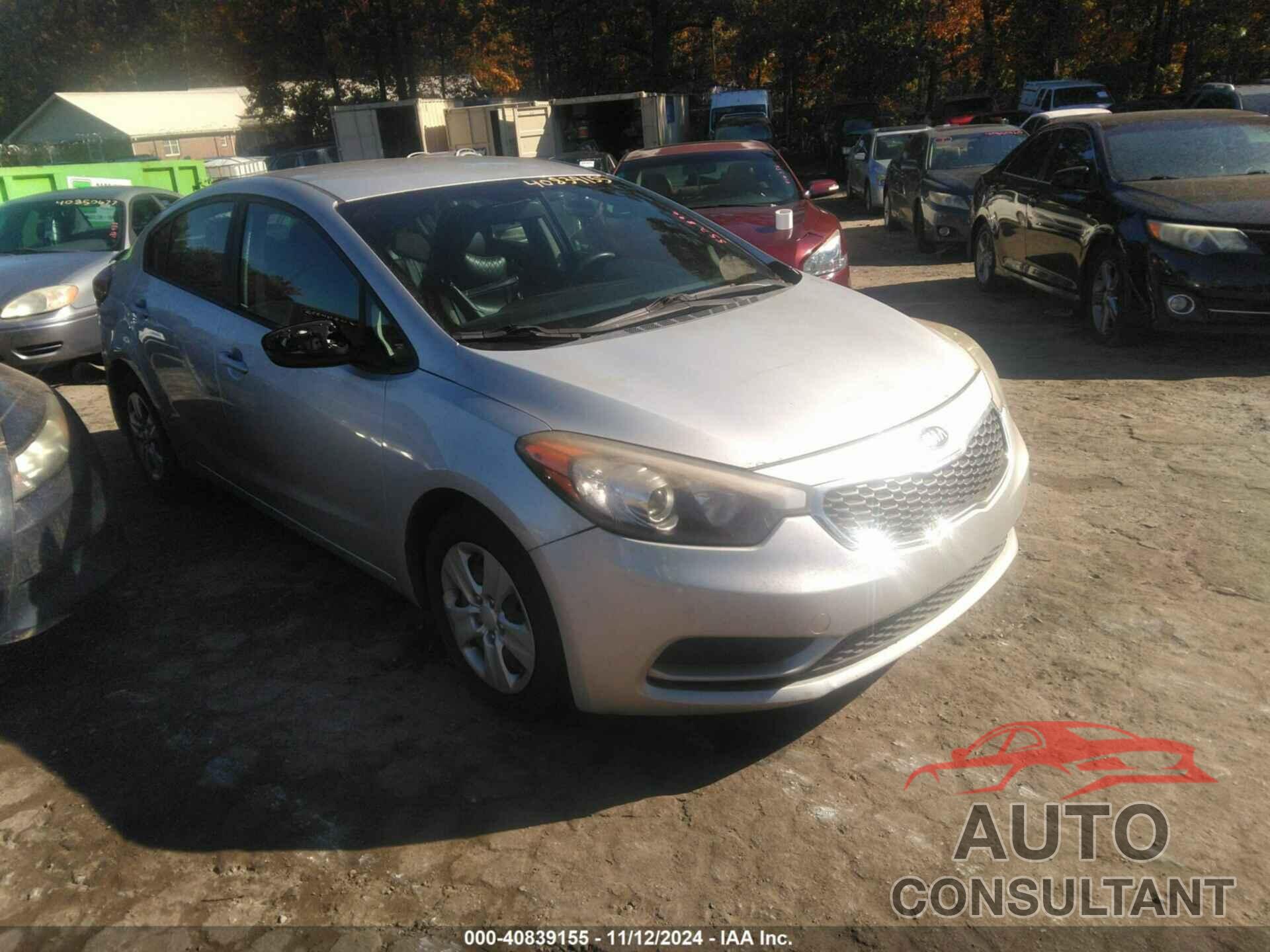 KIA FORTE 2016 - KNAFK4A60G5552896