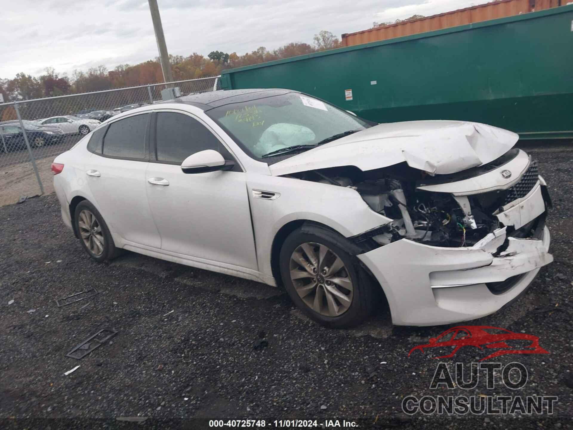 KIA OPTIMA 2018 - 5XXGU4L30JG206693