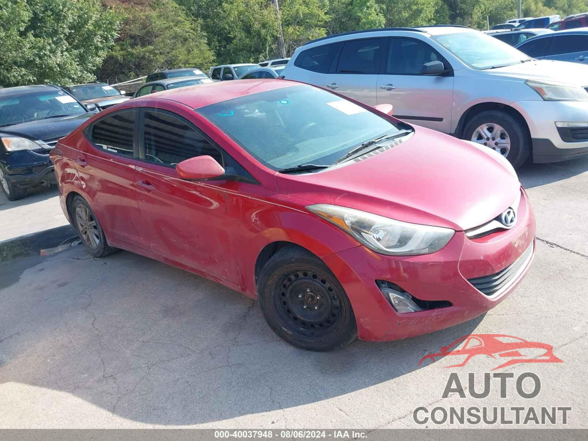 HYUNDAI ELANTRA 2016 - KMHDH4AE9GU543602