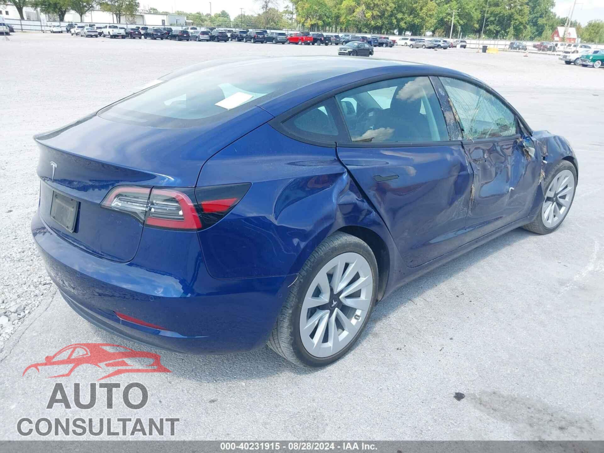 TESLA MODEL 3 2021 - 5YJ3E1EA8MF922075