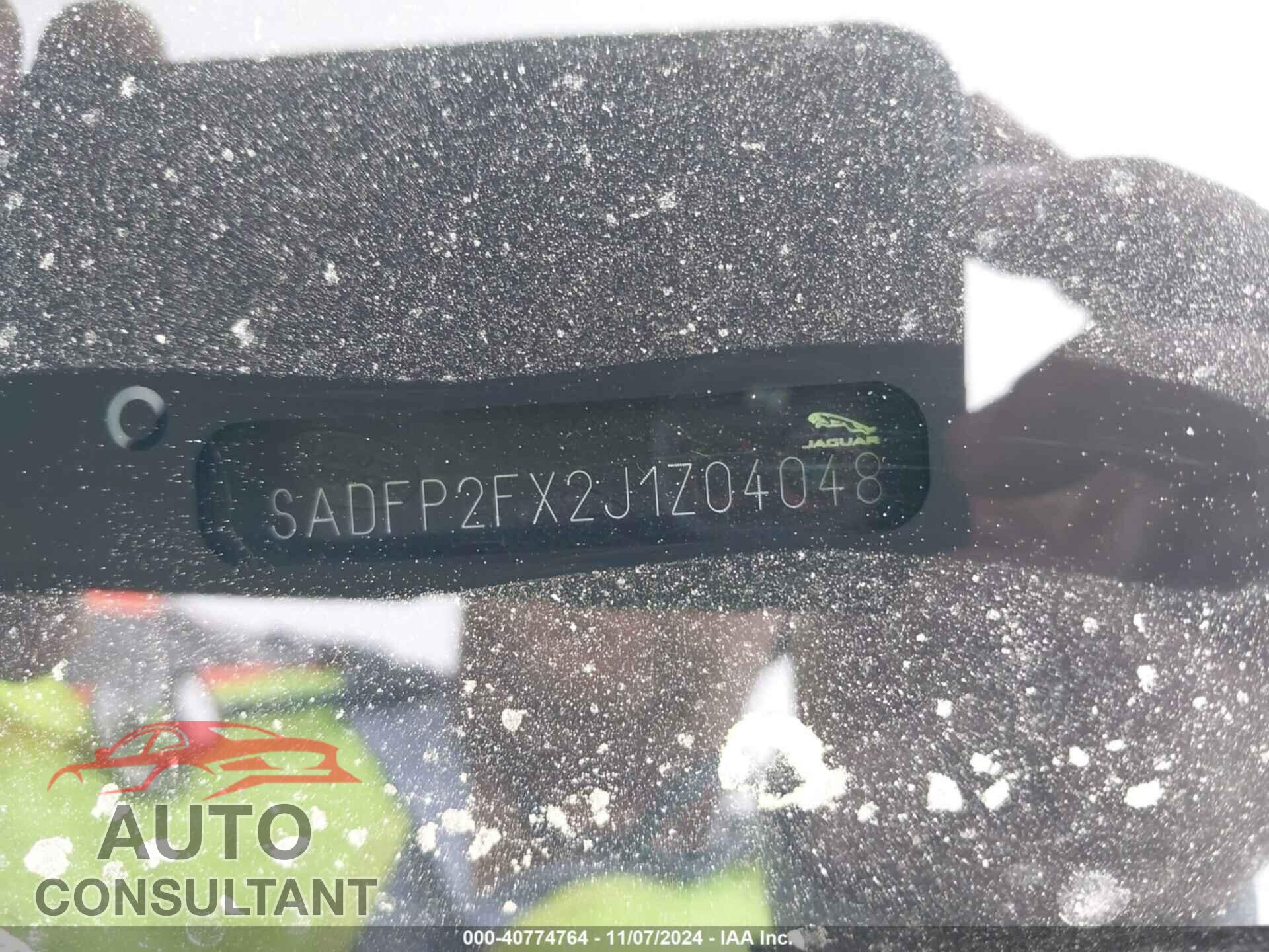 JAGUAR E-PACE 2018 - SADFP2FX2J1Z04048