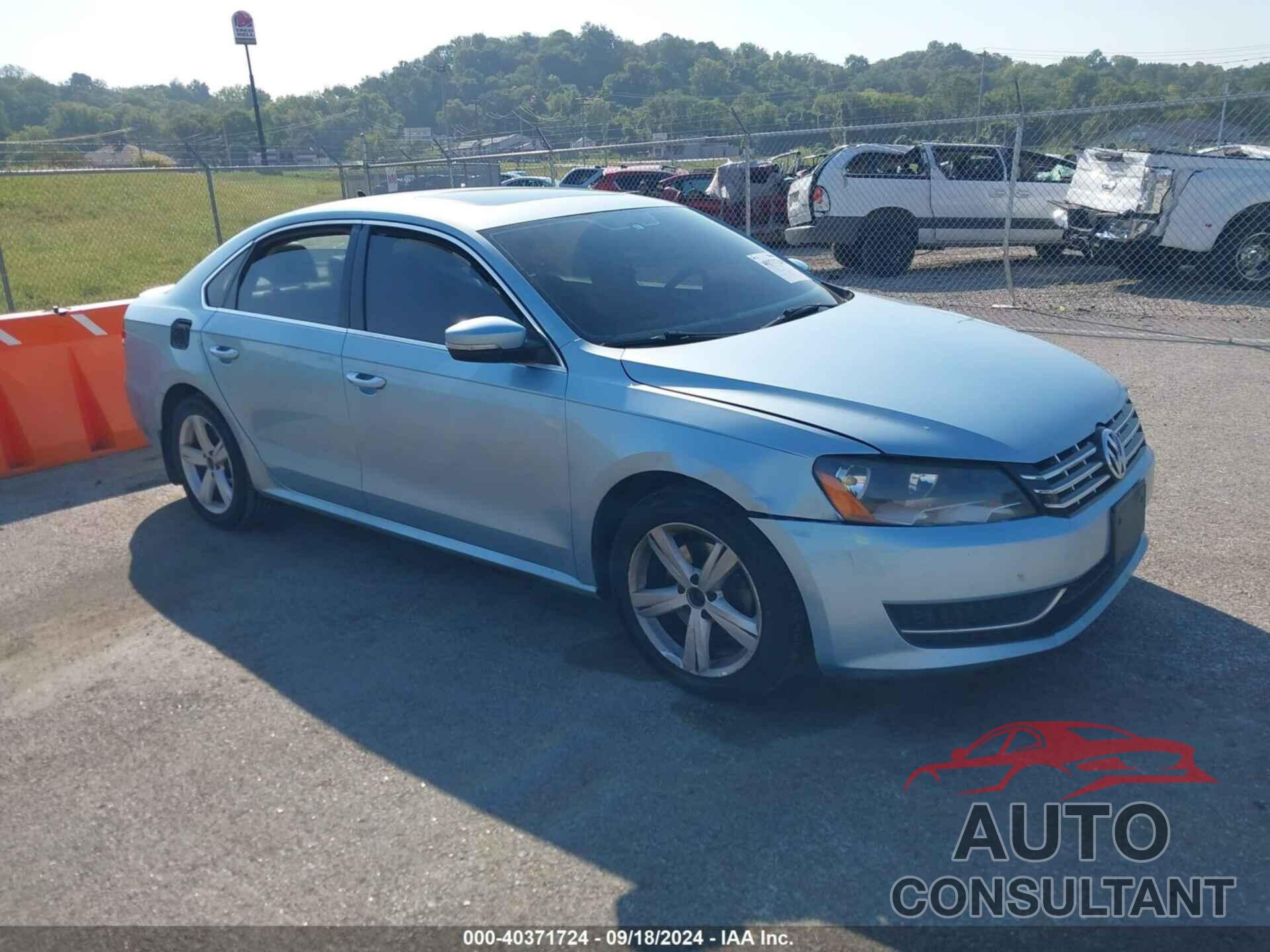 VOLKSWAGEN PASSAT 2013 - 1VWBN7A36DC007368