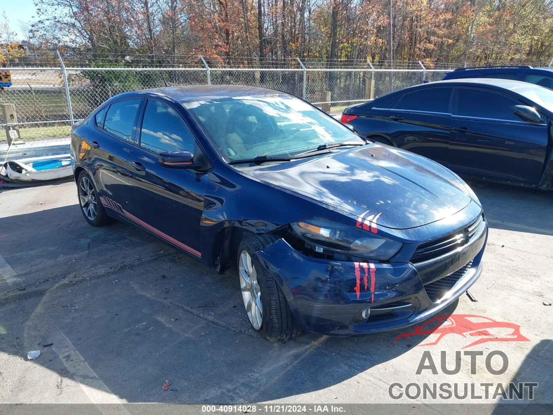 DODGE DART 2015 - 1C3CDFBB8FD152987