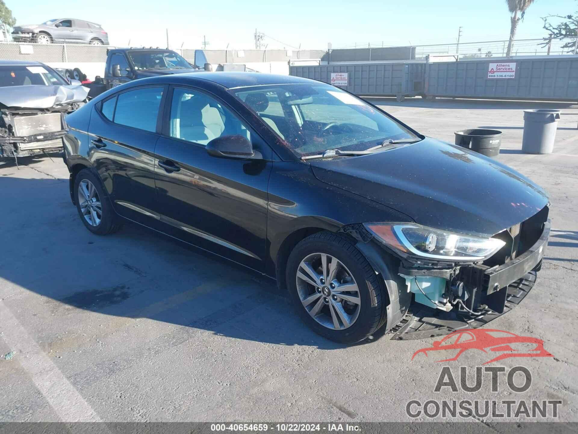 HYUNDAI ELANTRA 2018 - KMHD84LF1JU449257