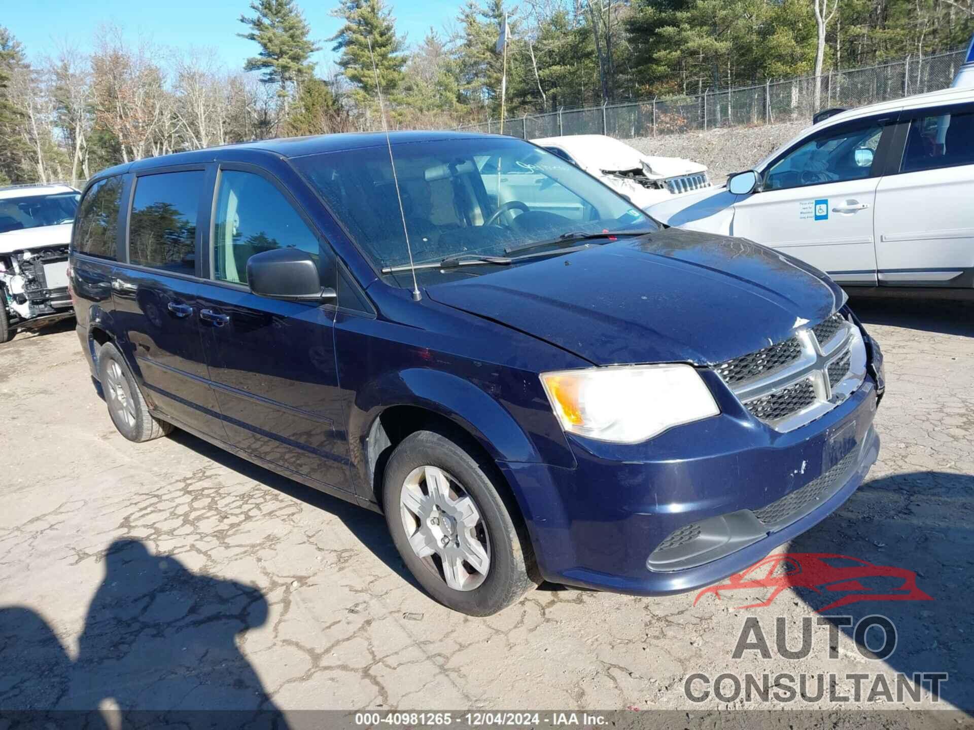 DODGE GRAND CARAVAN 2012 - 2C4RDGBG8CR336486