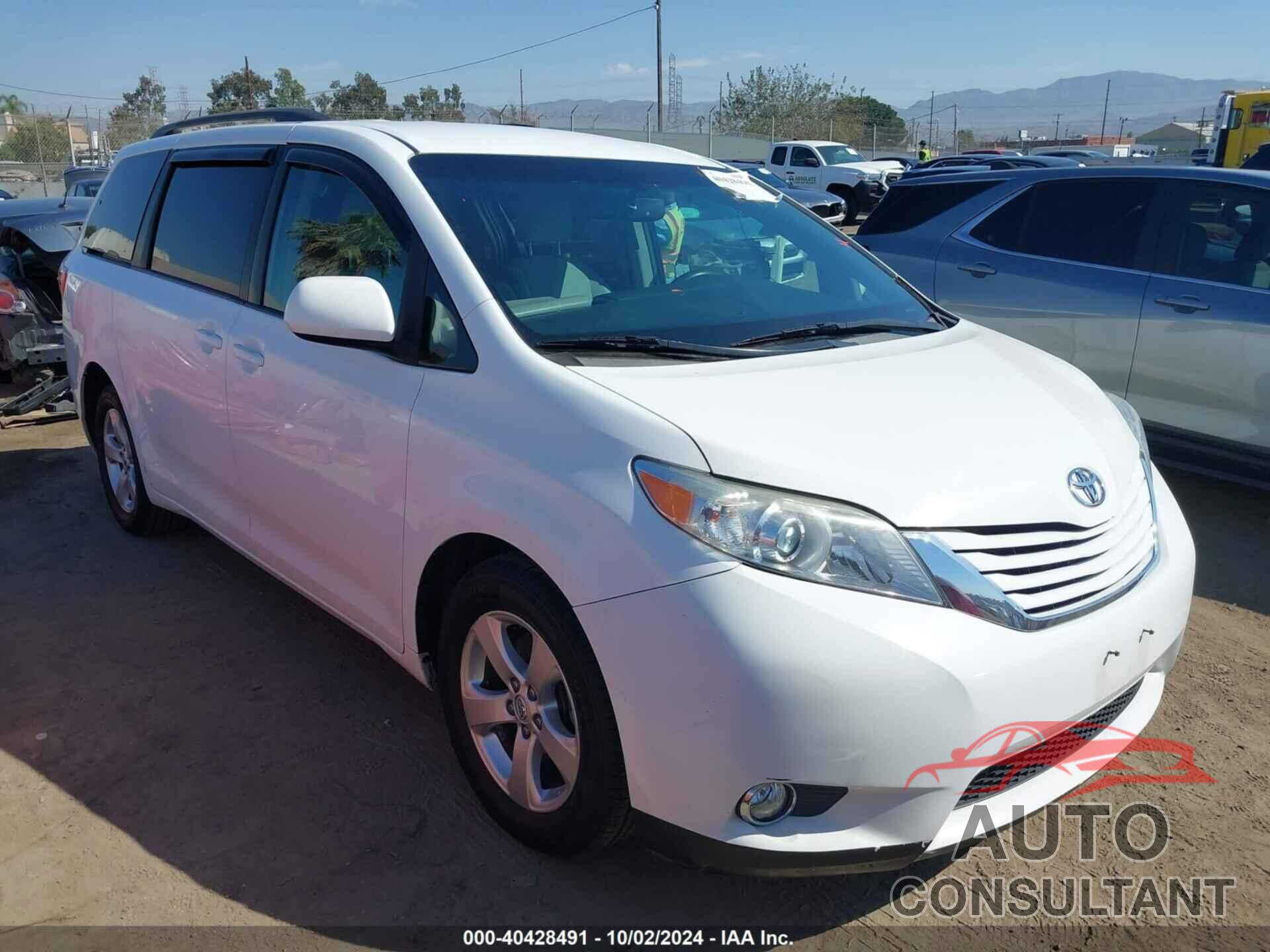 TOYOTA SIENNA 2016 - 5TDKK3DC5GS728106