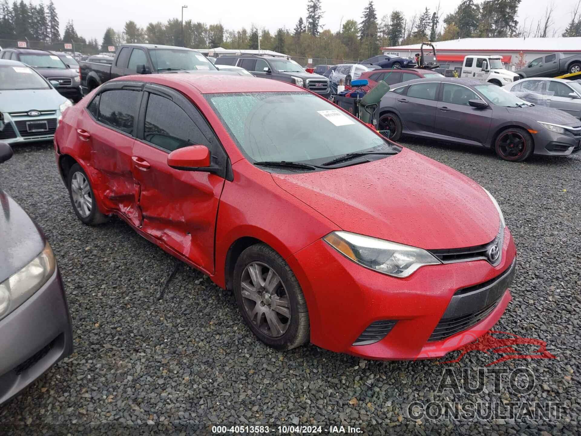 TOYOTA COROLLA 2015 - 2T1BURHE5FC372031