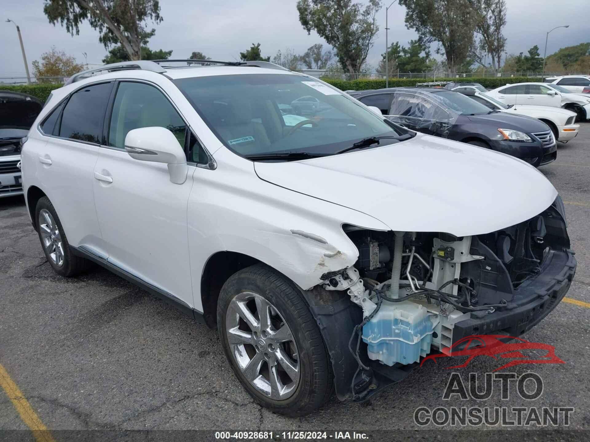 LEXUS RX 350 2011 - 2T2ZK1BA7BC043638