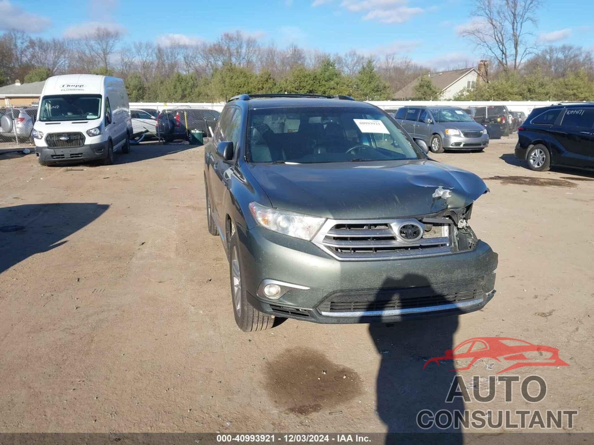 TOYOTA HIGHLANDER 2013 - 5TDDK3EH2DS207245