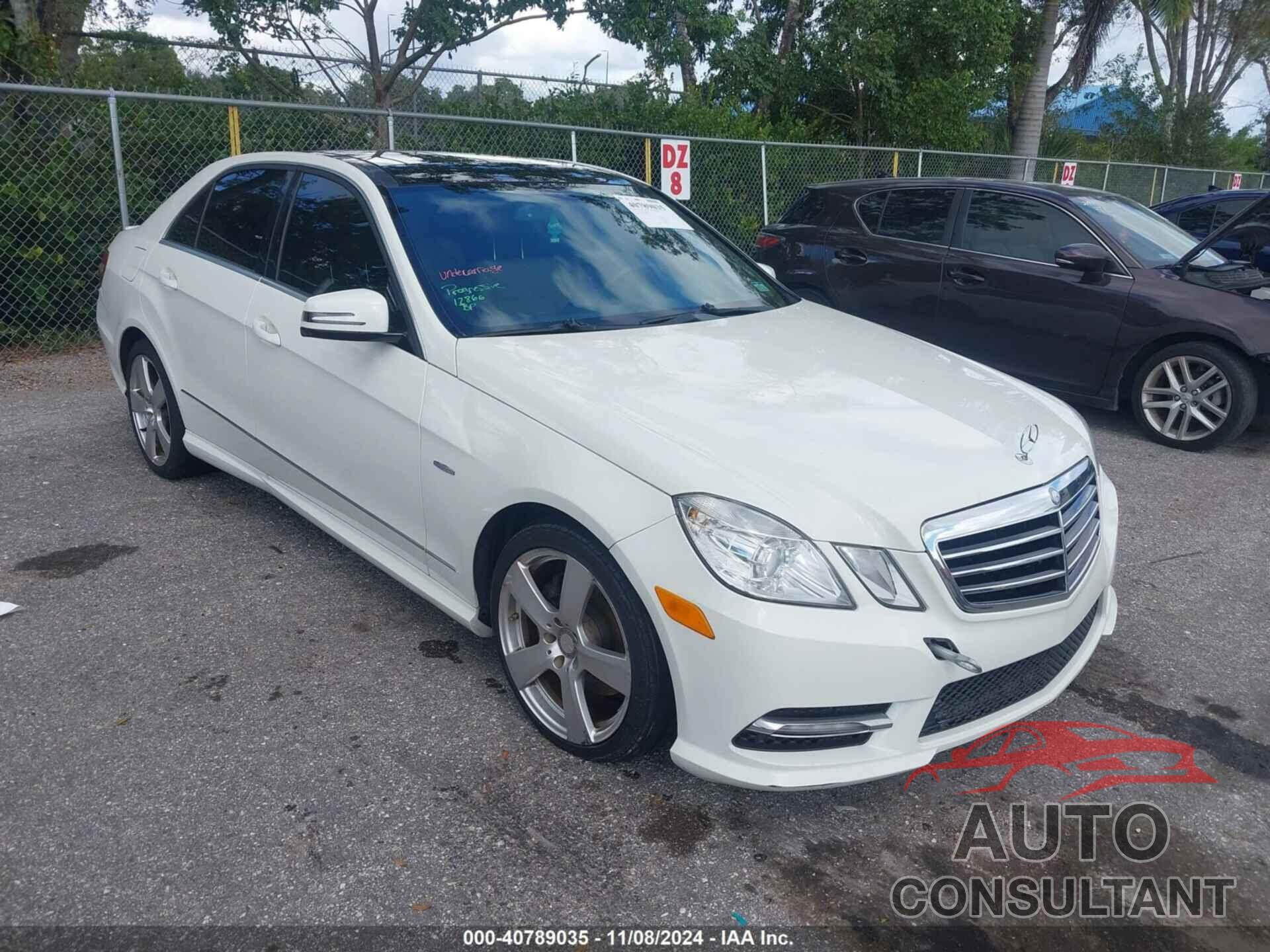 MERCEDES-BENZ E 350 2012 - WDDHF5KBXCA587437