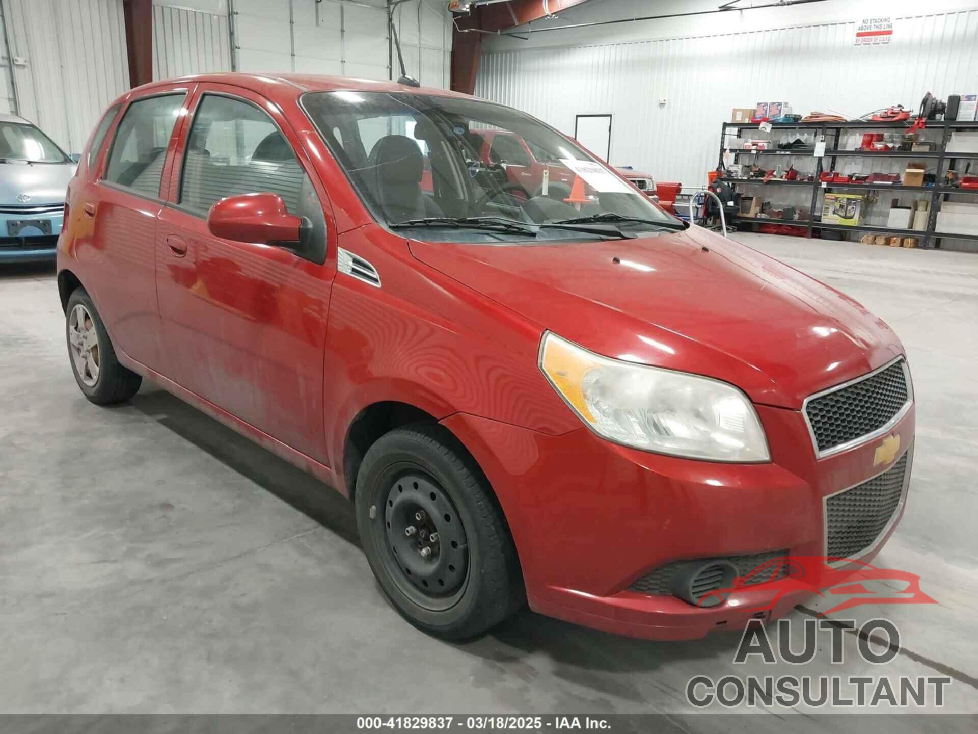 CHEVROLET AVEO 2009 - KL1TD66E89B610602