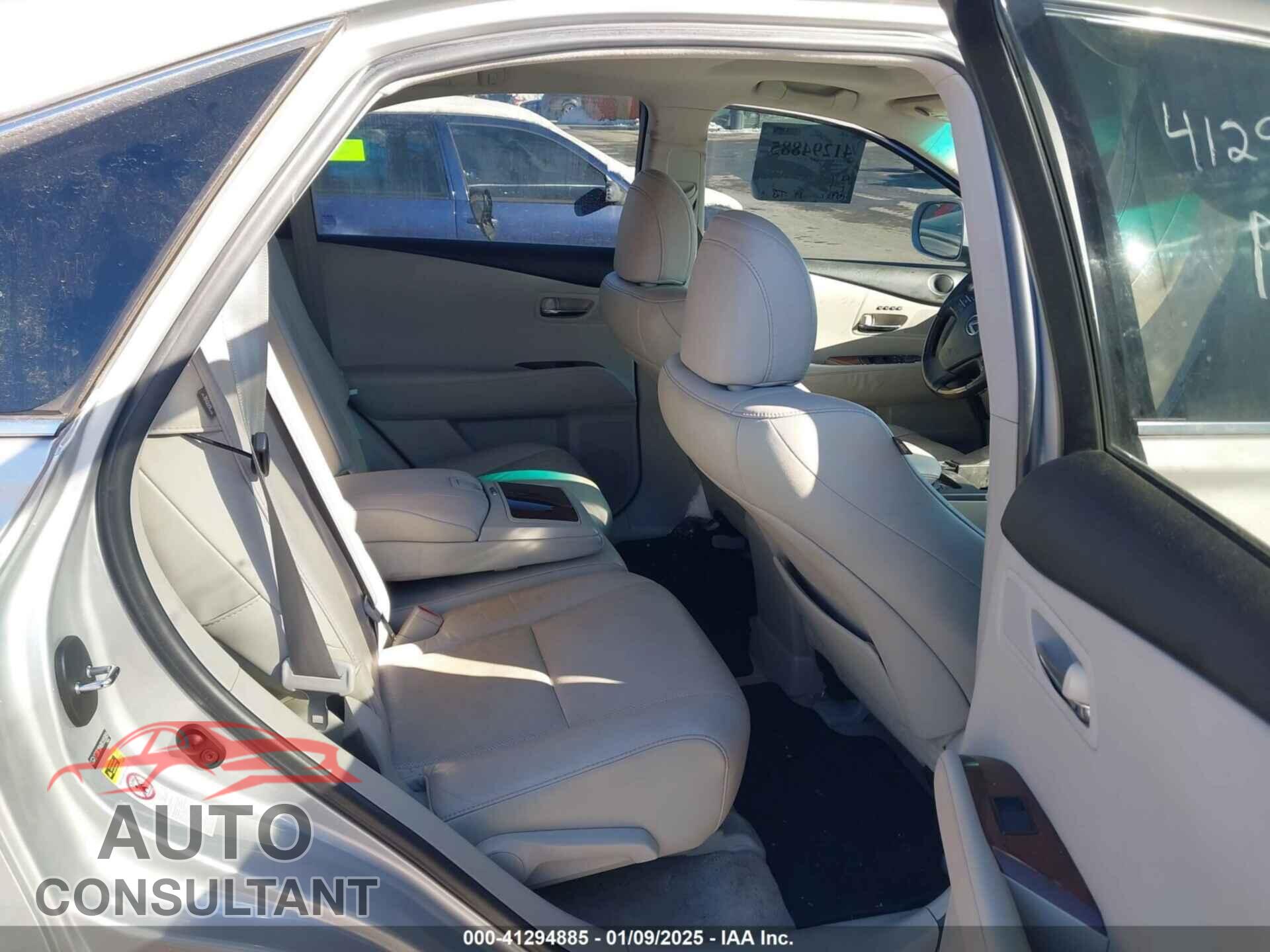 LEXUS RX 350 2011 - 2T2BK1BA6BC095909