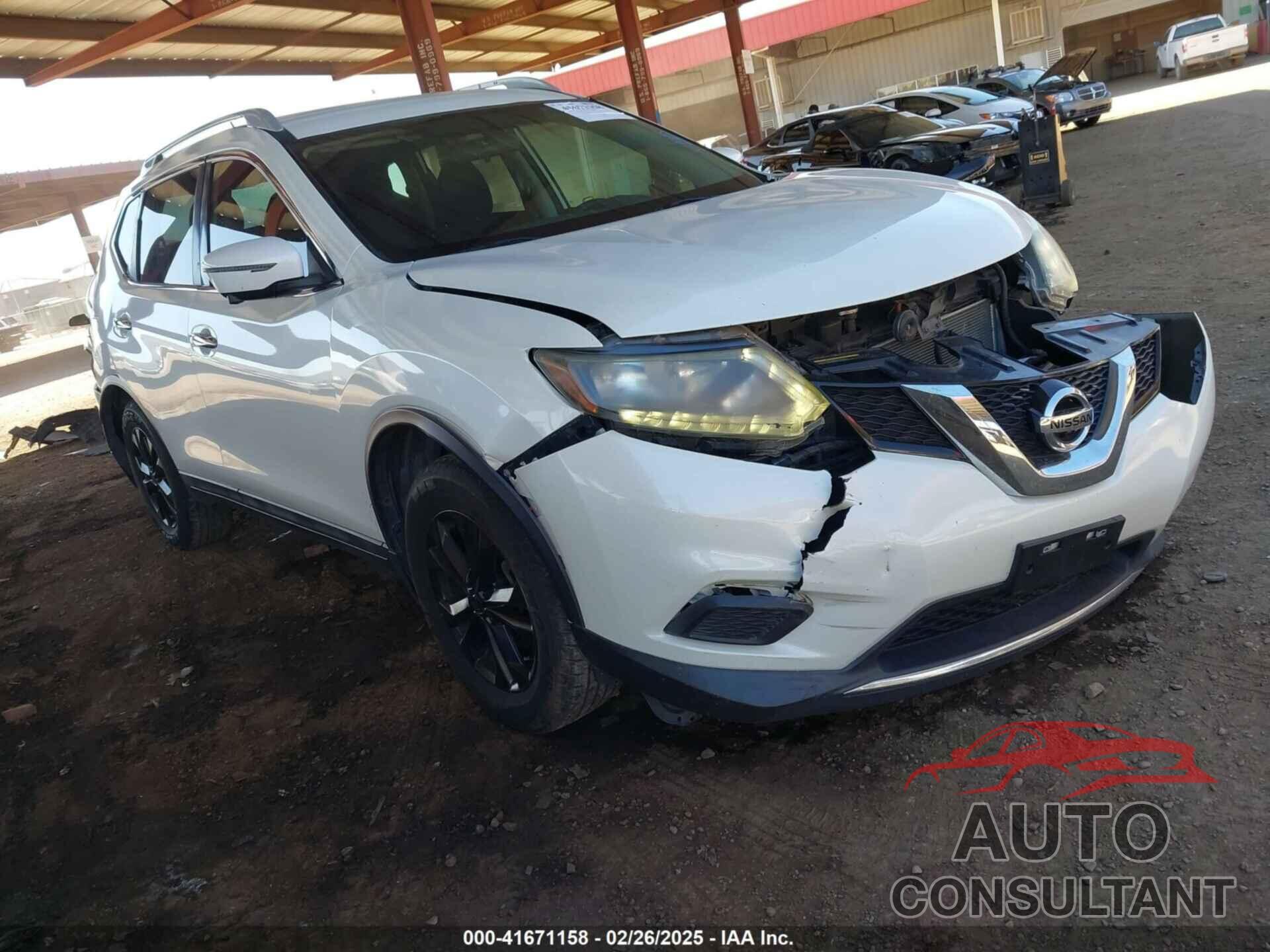 NISSAN ROGUE 2016 - 5N1AT2MM5GC883358