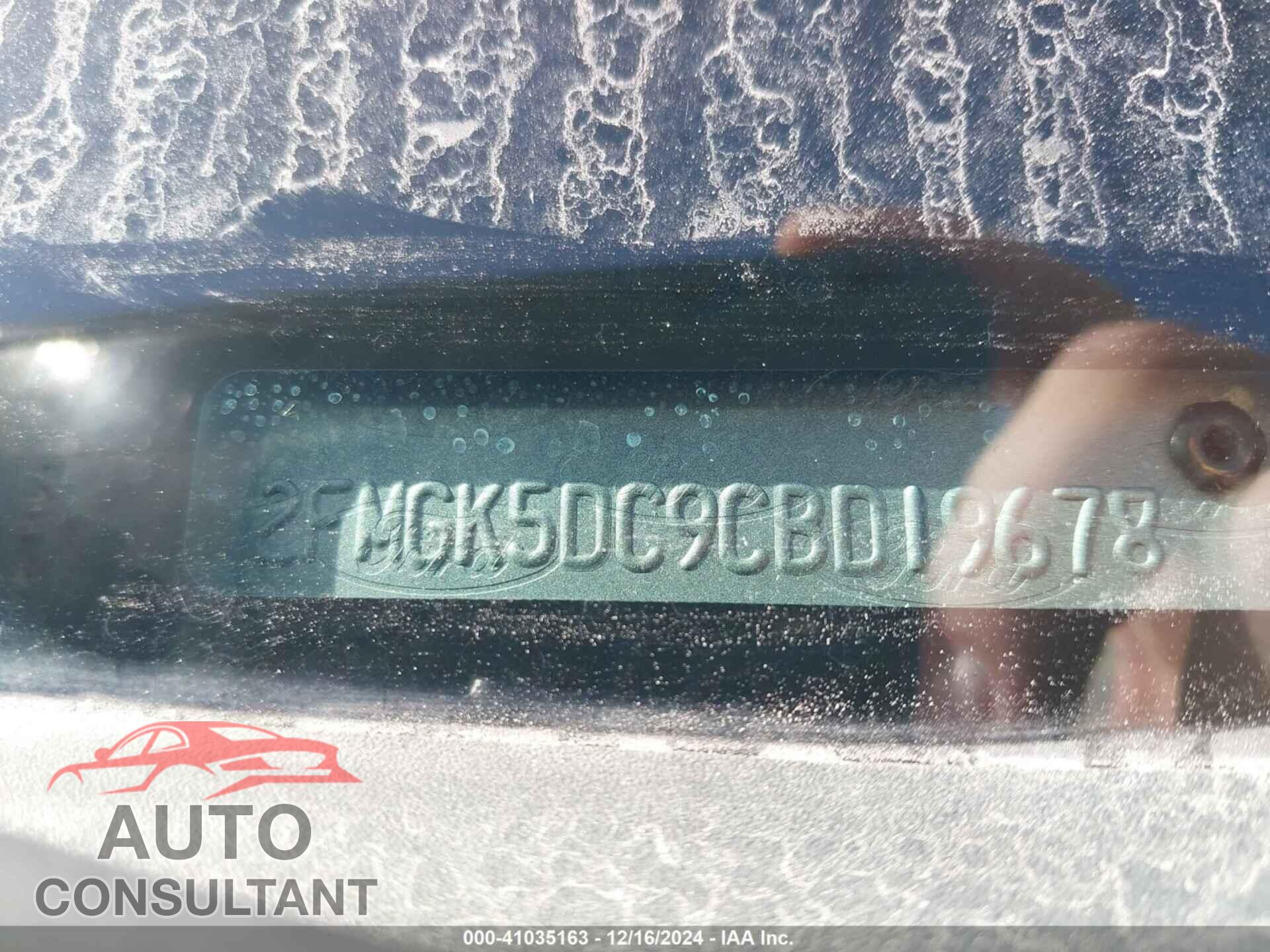 FORD FLEX 2012 - 2FMGK5DC9CBD19678