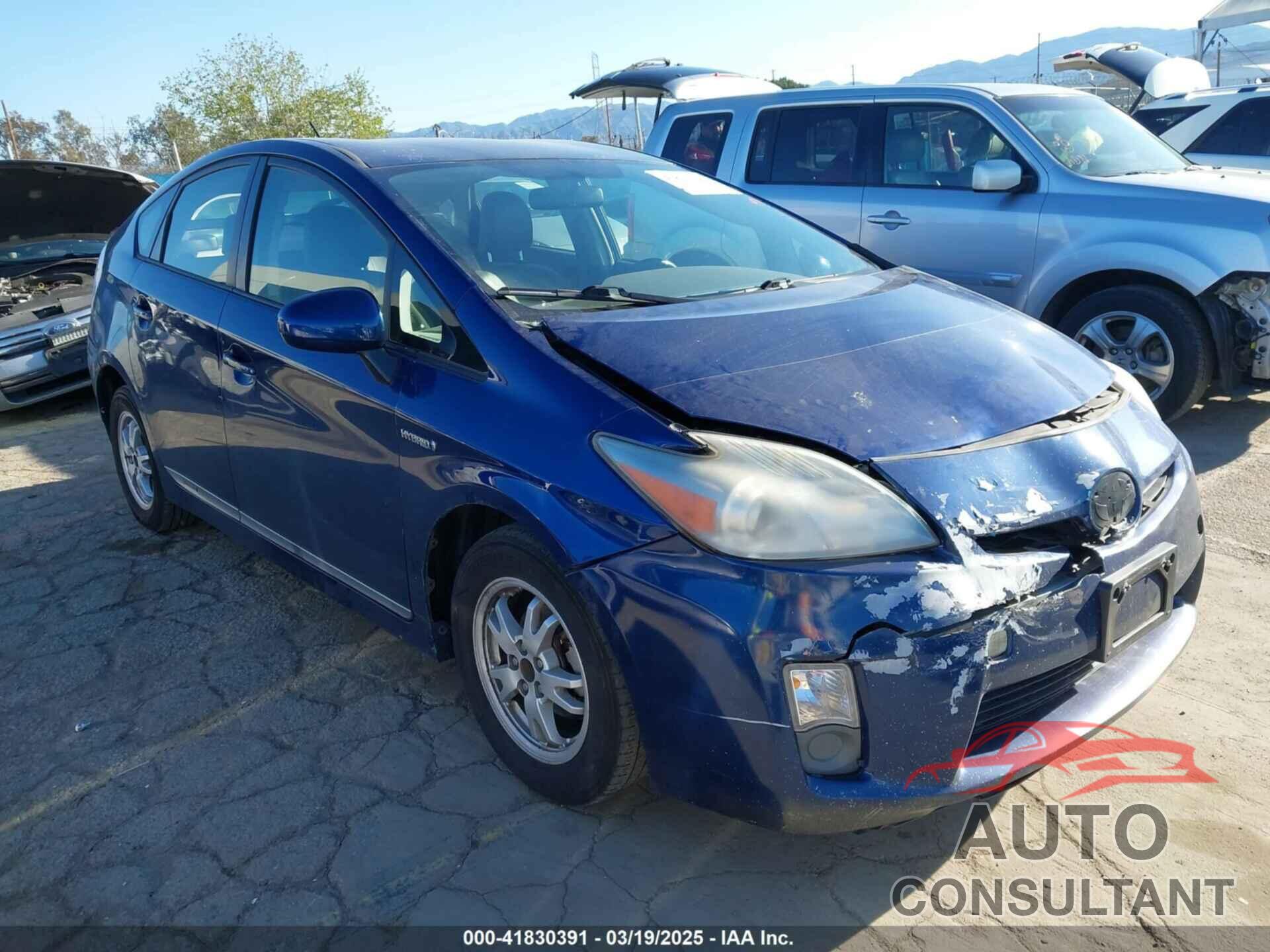 TOYOTA PRIUS 2011 - JTDKN3DU3B0300305