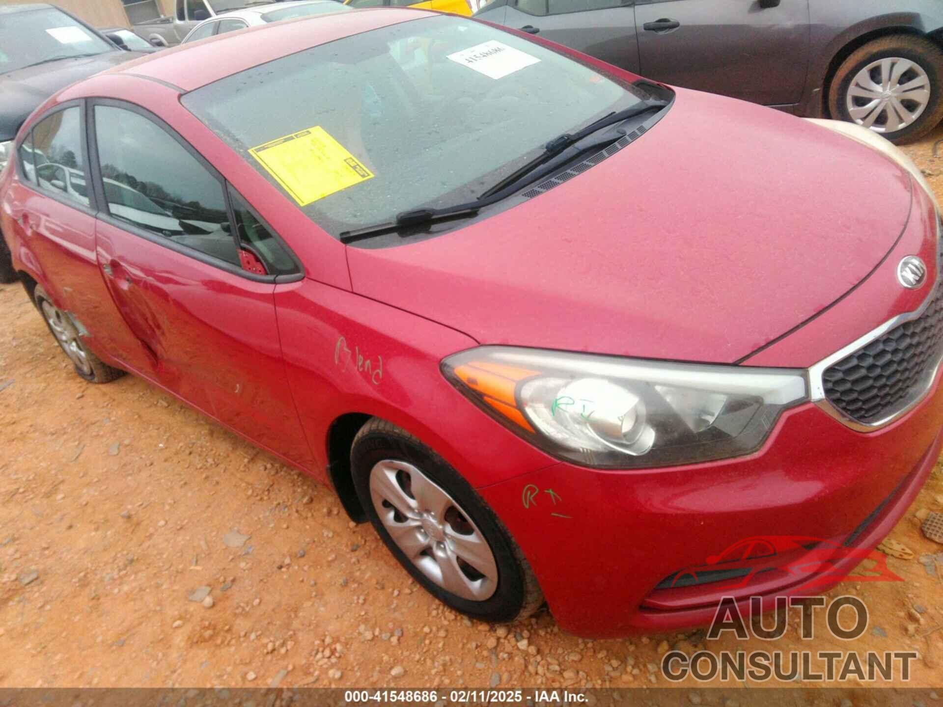 KIA FORTE 2016 - KNAFK4A65G5589328