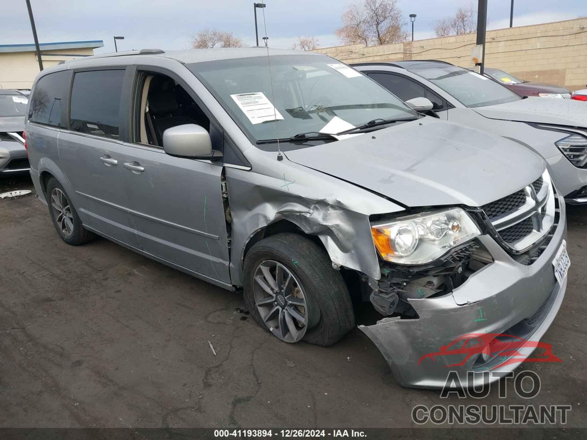 DODGE GRAND CARAVAN 2017 - 2C4RDGCG5HR677575