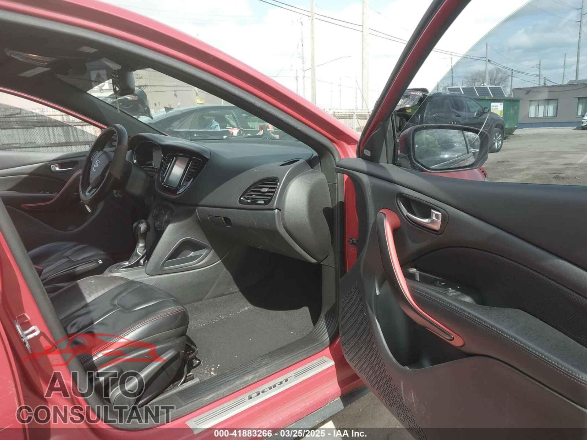 DODGE DART 2015 - 1C3CDFEB3FD141987