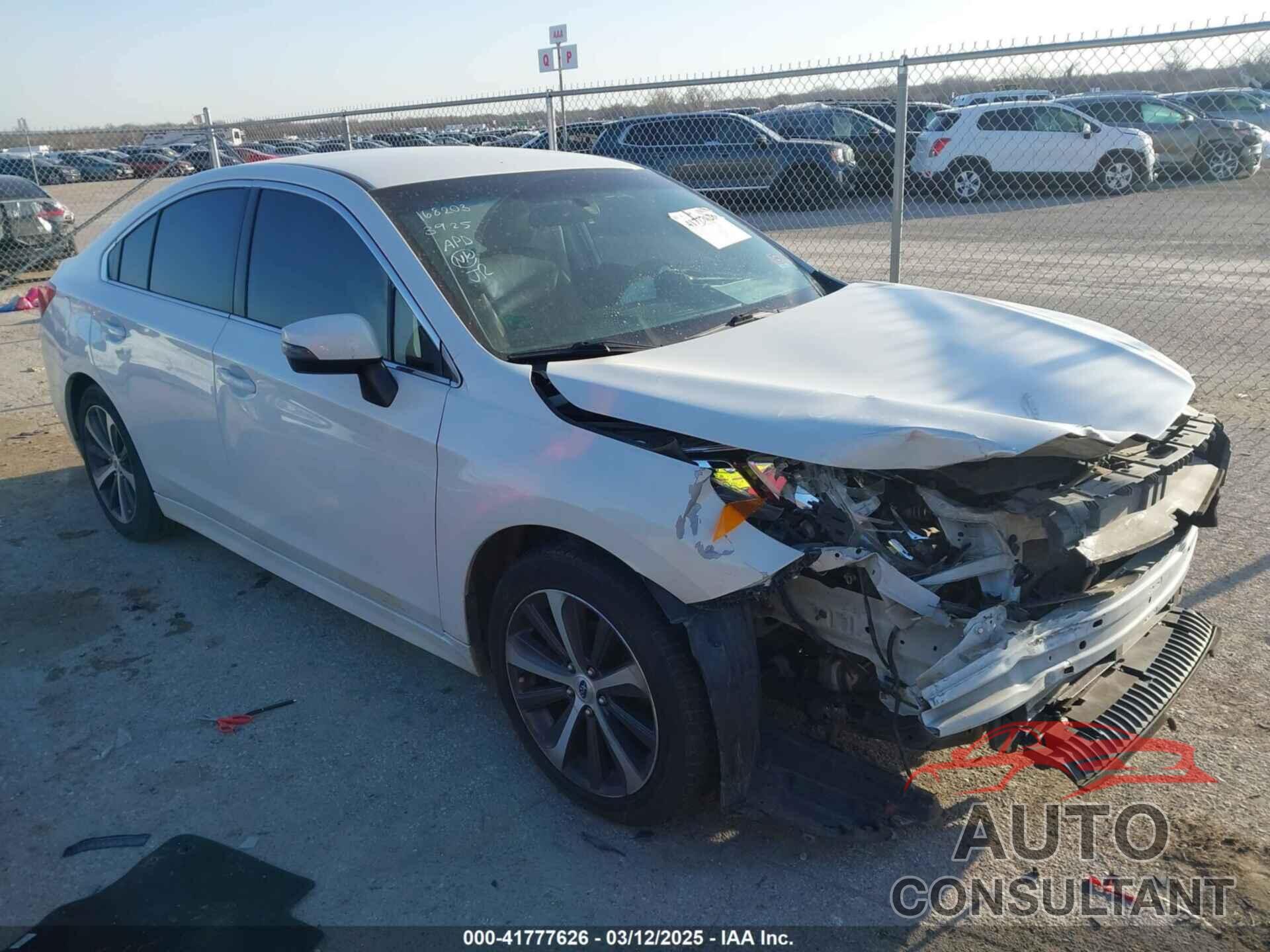 SUBARU LEGACY 2015 - 4S3BNBJ62F3062127