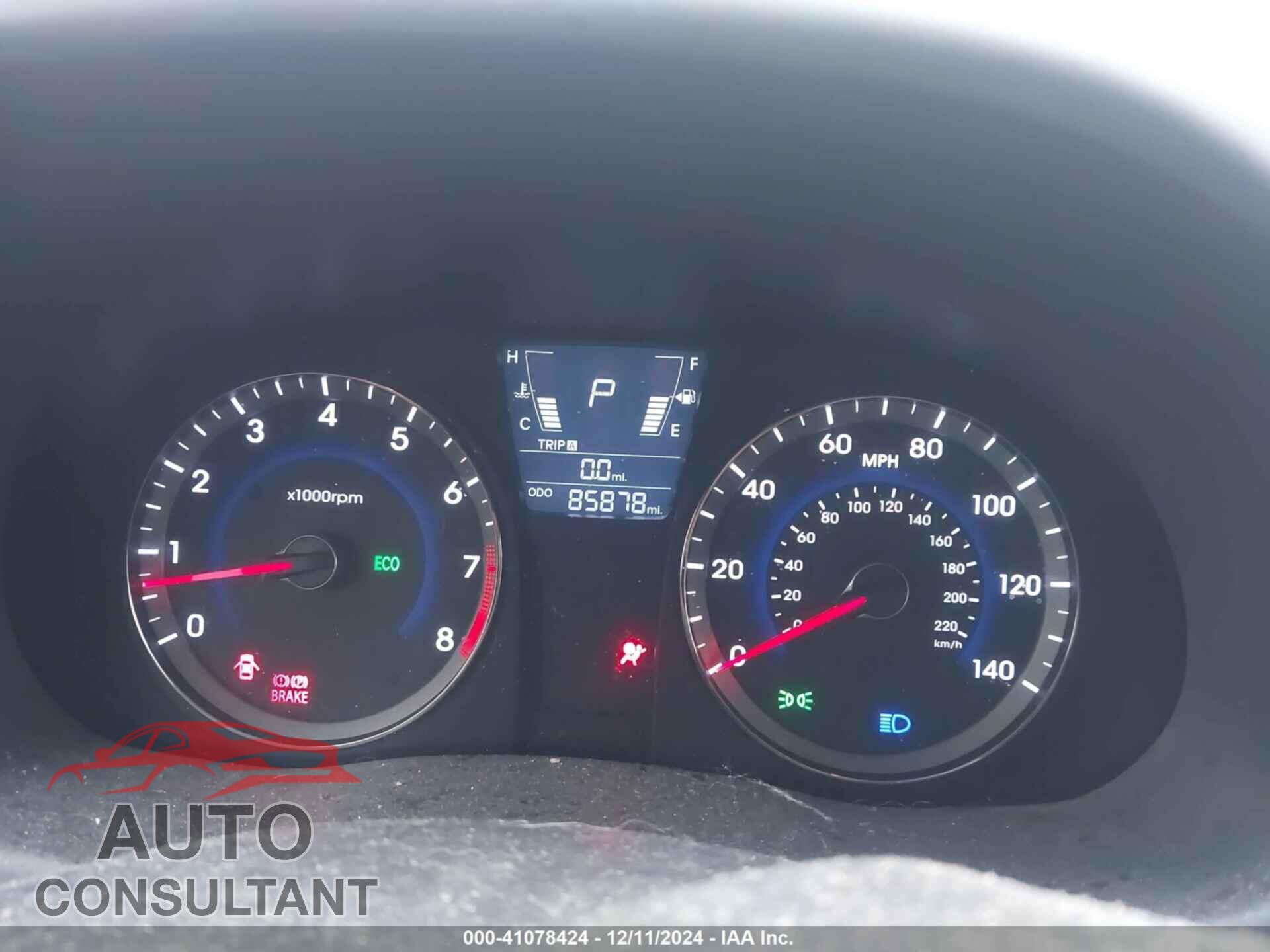 HYUNDAI ACCENT 2012 - KMHCU5AE9CU024377