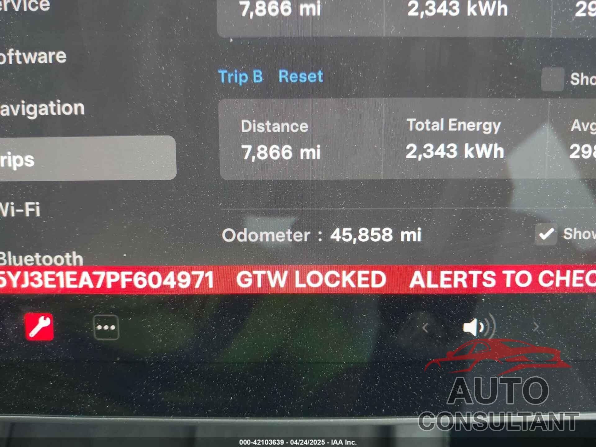 TESLA MODEL 3 2023 - 5YJ3E1EA7PF604971