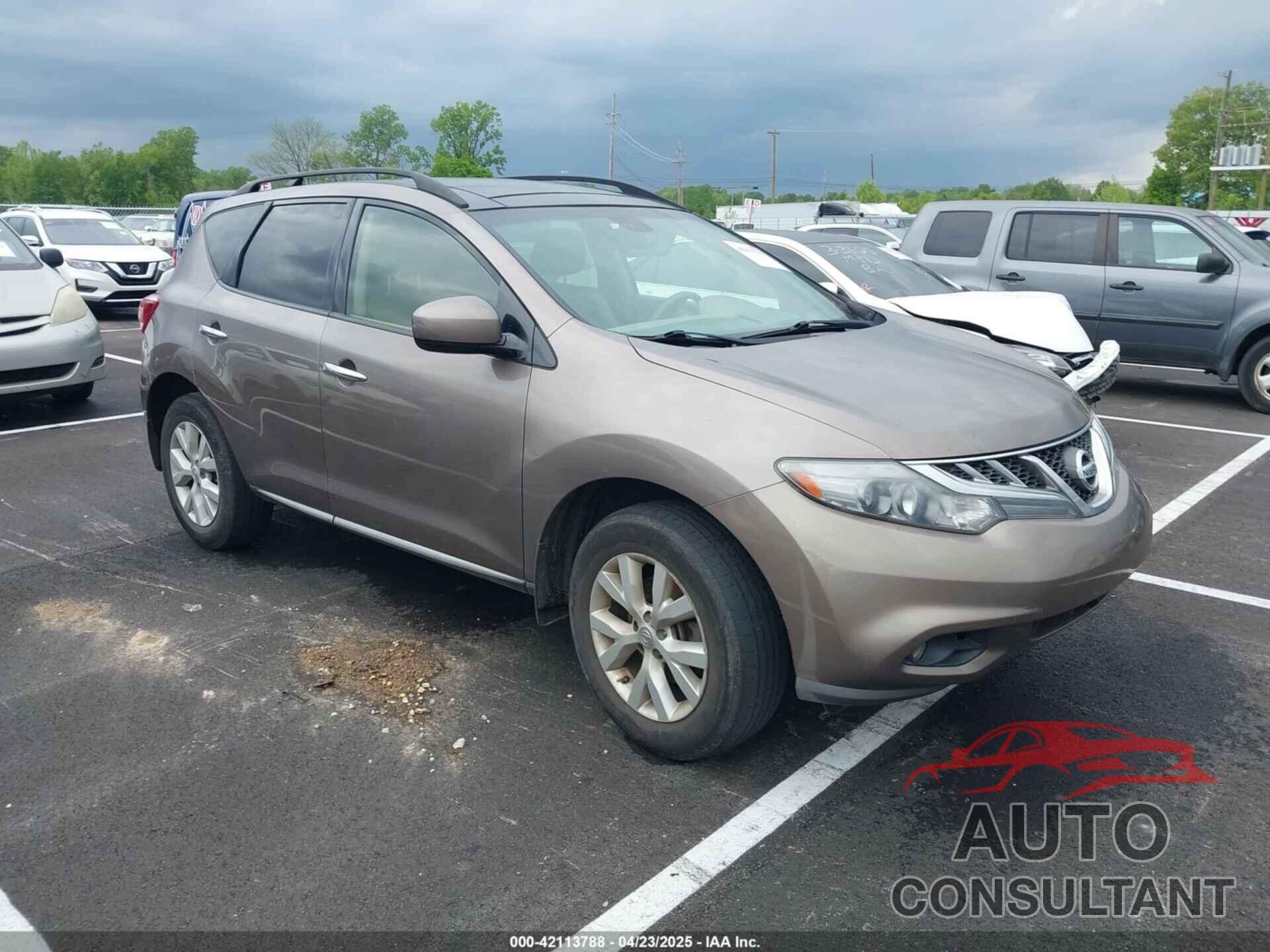 NISSAN MURANO 2012 - JN8AZ1MW6CW236317
