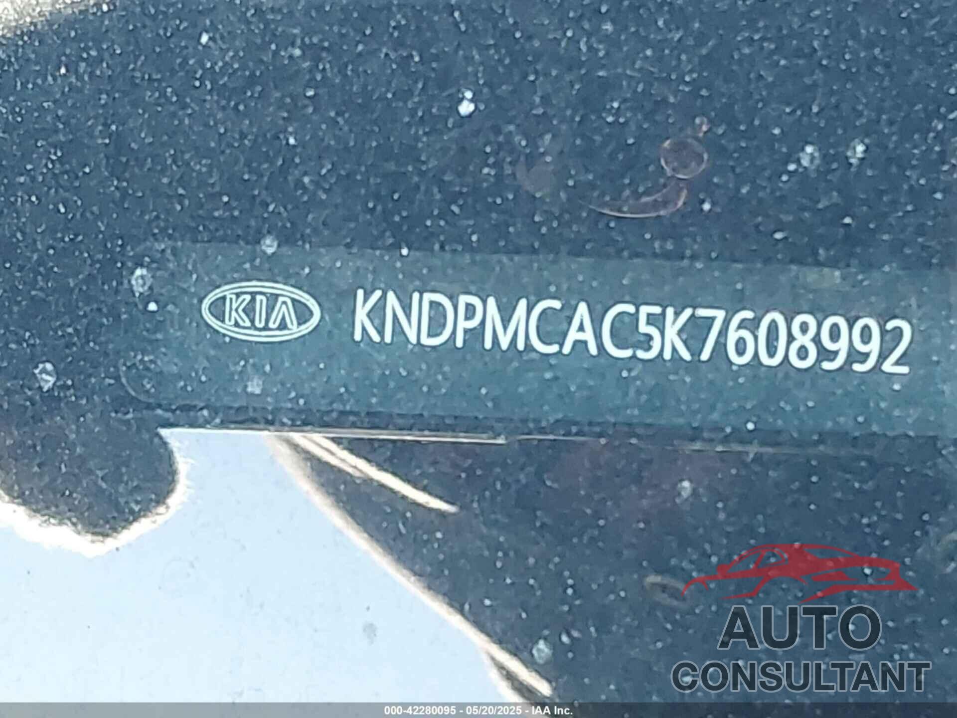 KIA SPORTAGE 2019 - KNDPMCAC5K7608992
