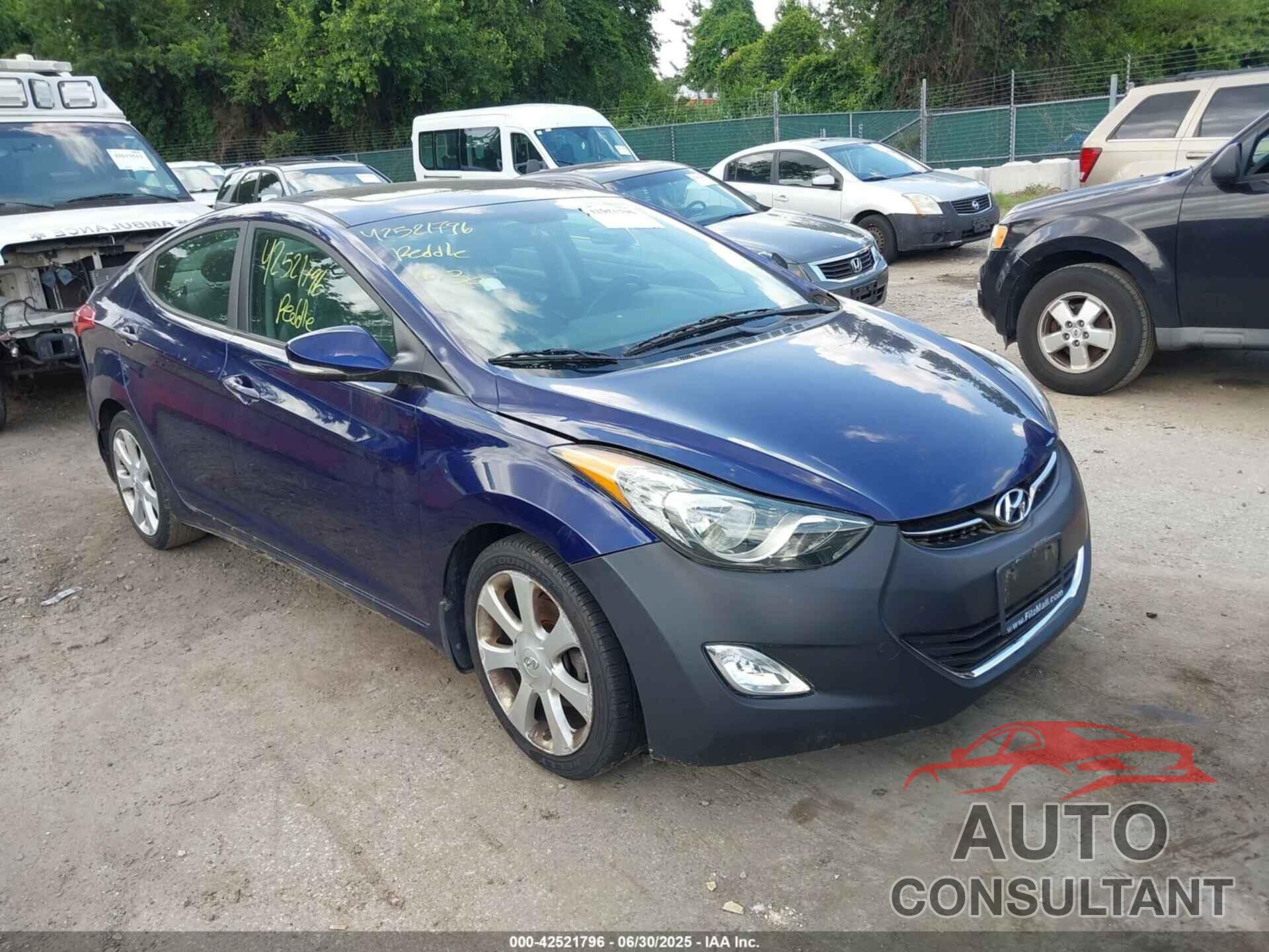 HYUNDAI ELANTRA 2013 - 5NPDH4AE0DH284069