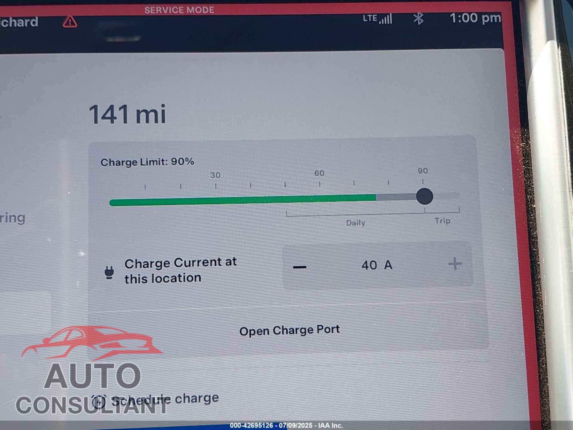 TESLA MODEL S 2013 - 5YJSA1CG9DFP20568
