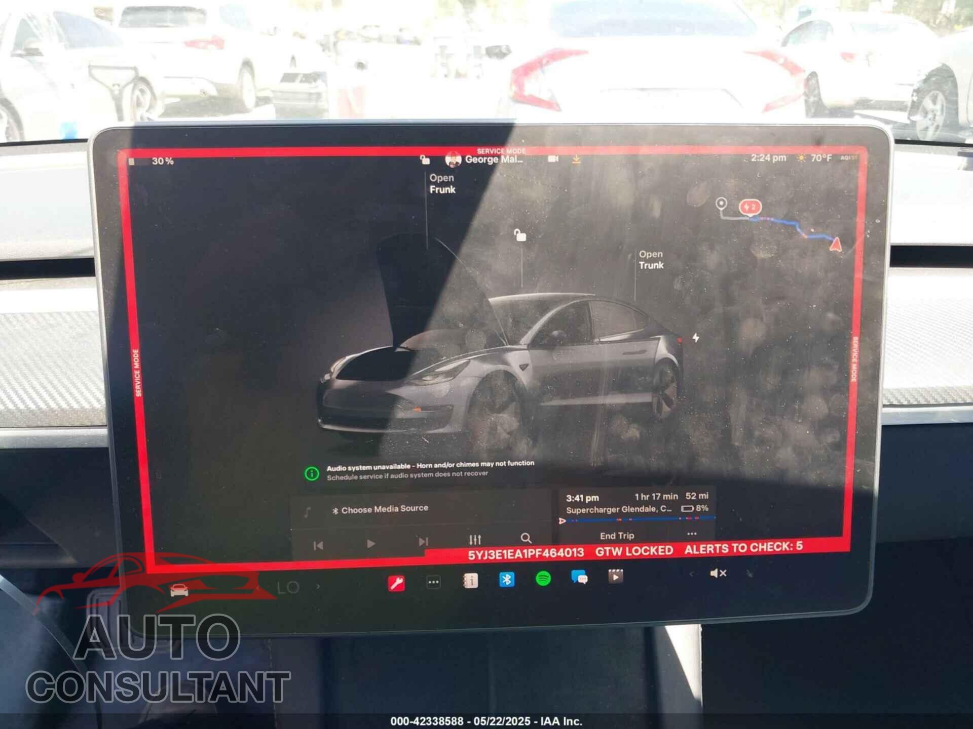 TESLA MODEL 3 2023 - 5YJ3E1EA1PF464013