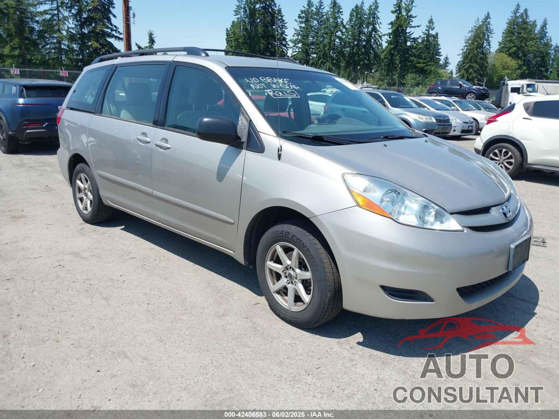 TOYOTA SIENNA 2009 - 5TDZK23C79S255130
