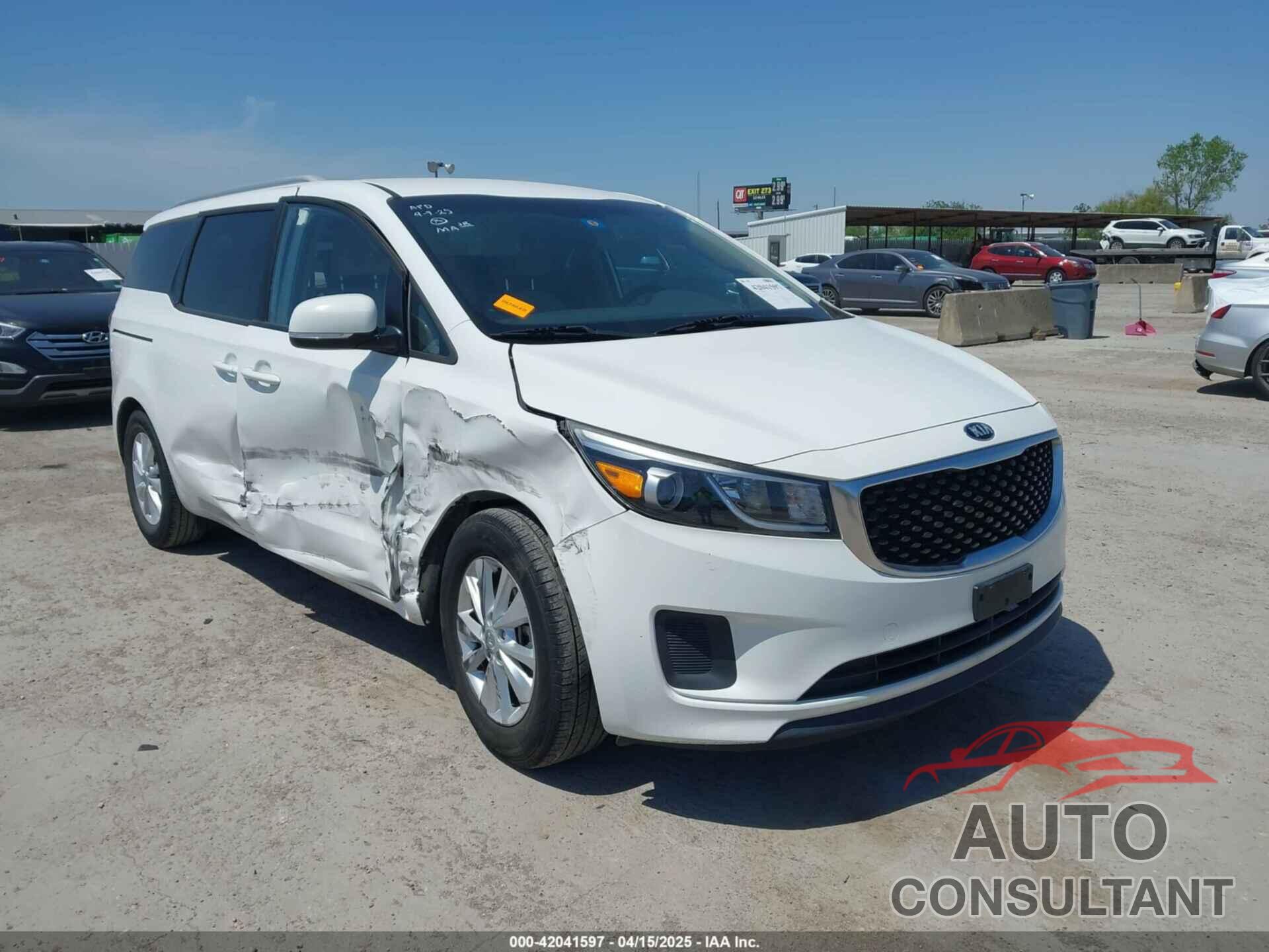 KIA SEDONA 2016 - KNDMB5C1XG6132512
