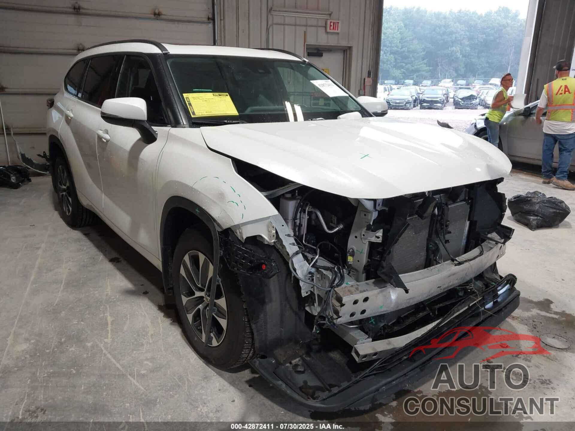 TOYOTA HIGHLANDER 2021 - 5TDHZRBH5MS537126