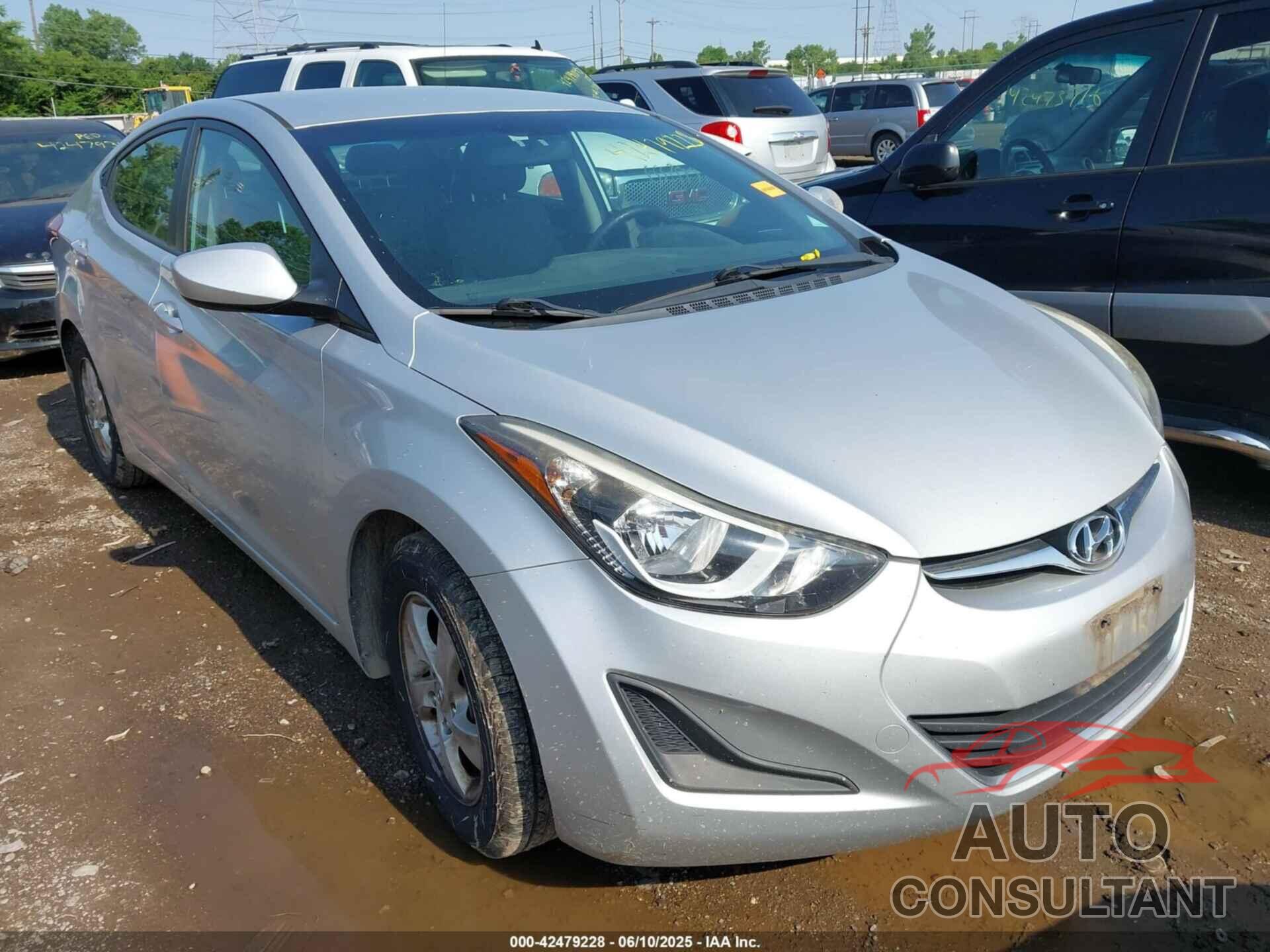 HYUNDAI ELANTRA 2014 - KMHDH4AE0EU186307