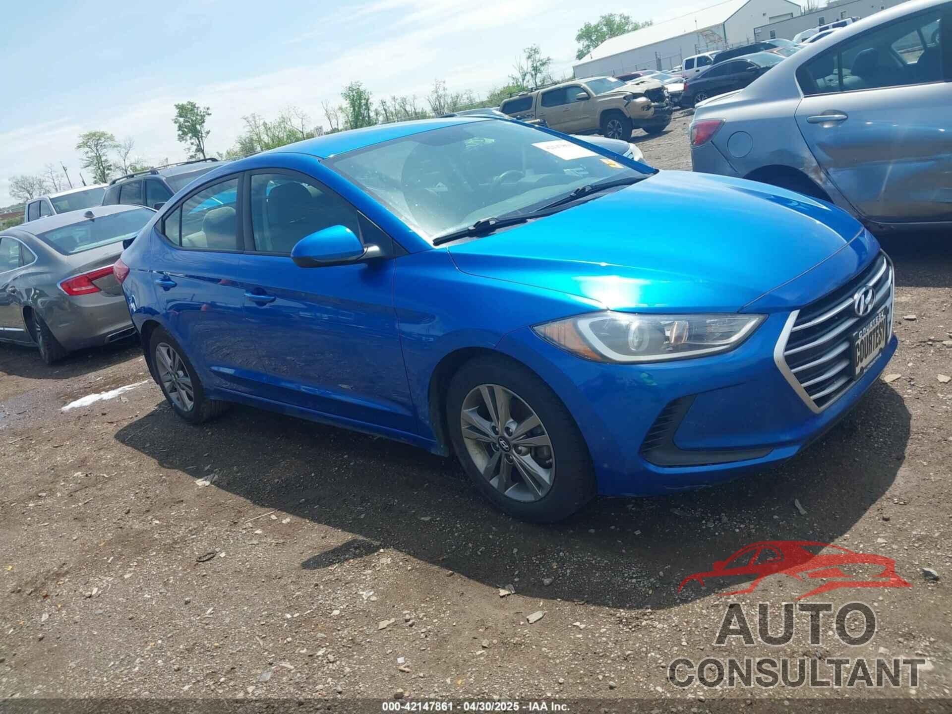 HYUNDAI ELANTRA 2017 - 5NPD84LF6HH153322