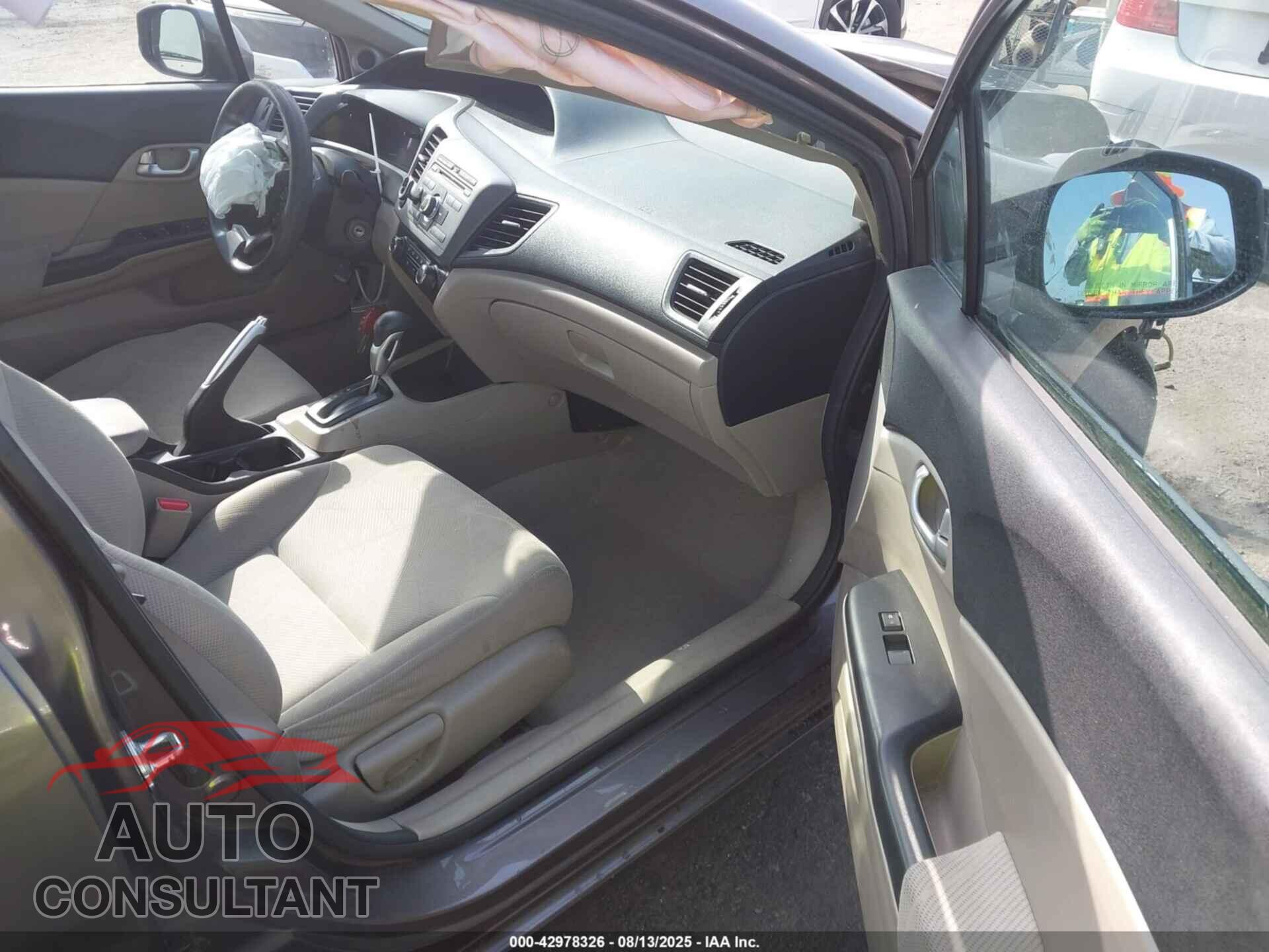 HONDA CIVIC 2012 - 19XFB2F89CE306817