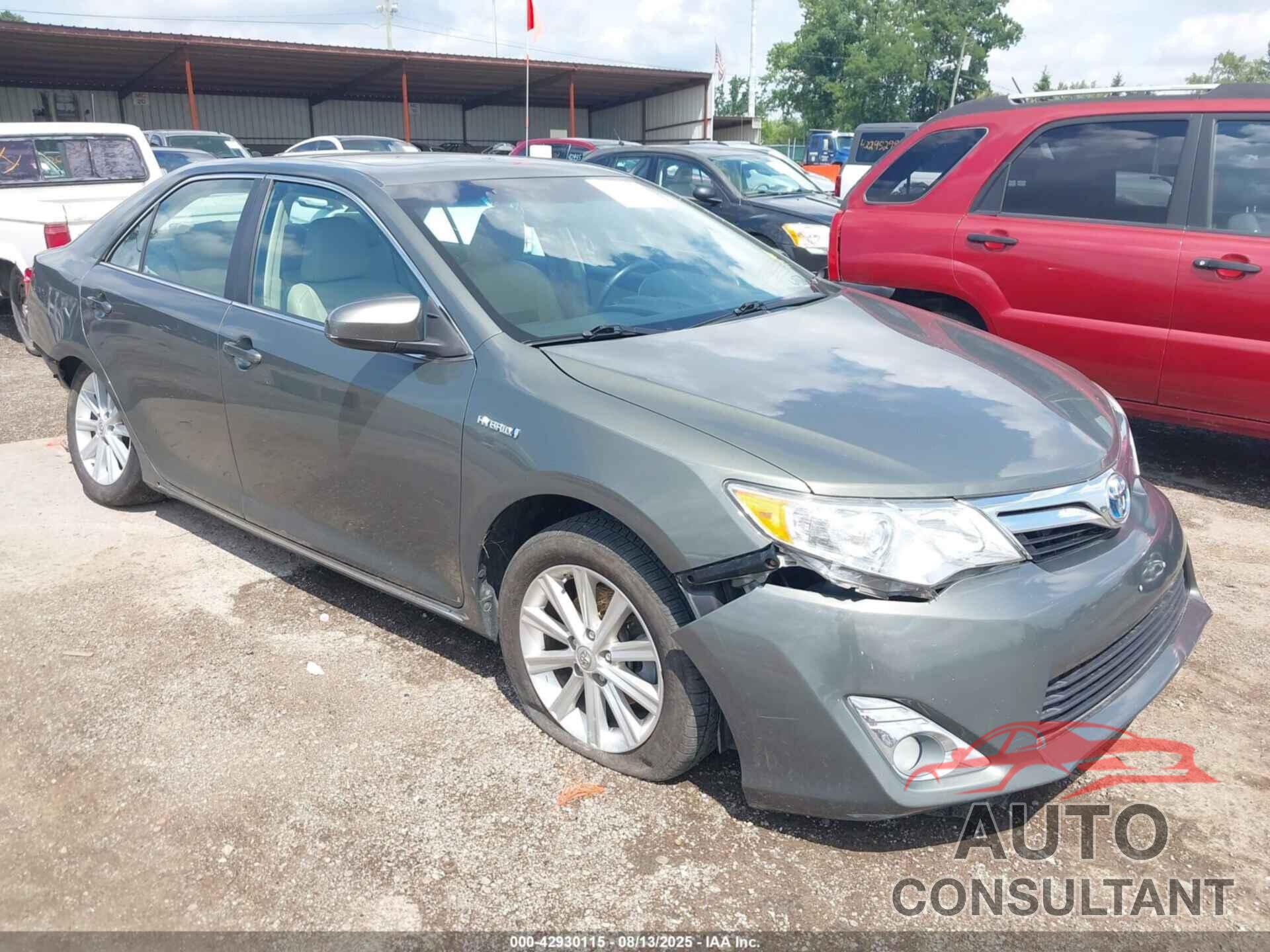 TOYOTA CAMRY HYBRID 2012 - 4T1BD1FK4CU027643