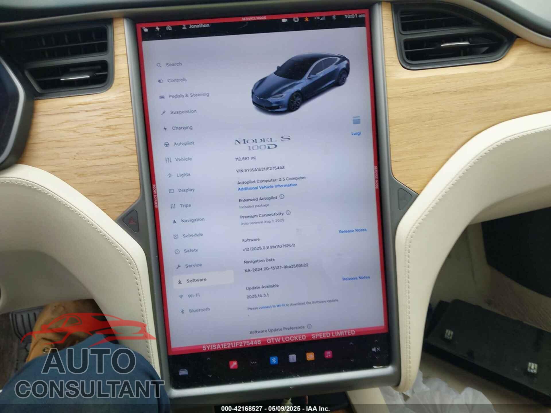 TESLA MODEL S 2018 - 5YJSA1E21JF275448