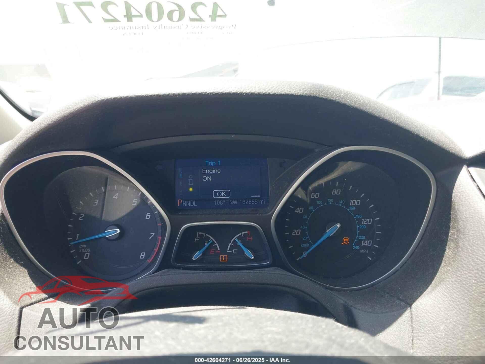 FORD FOCUS 2013 - 1FADP3F26DL285871