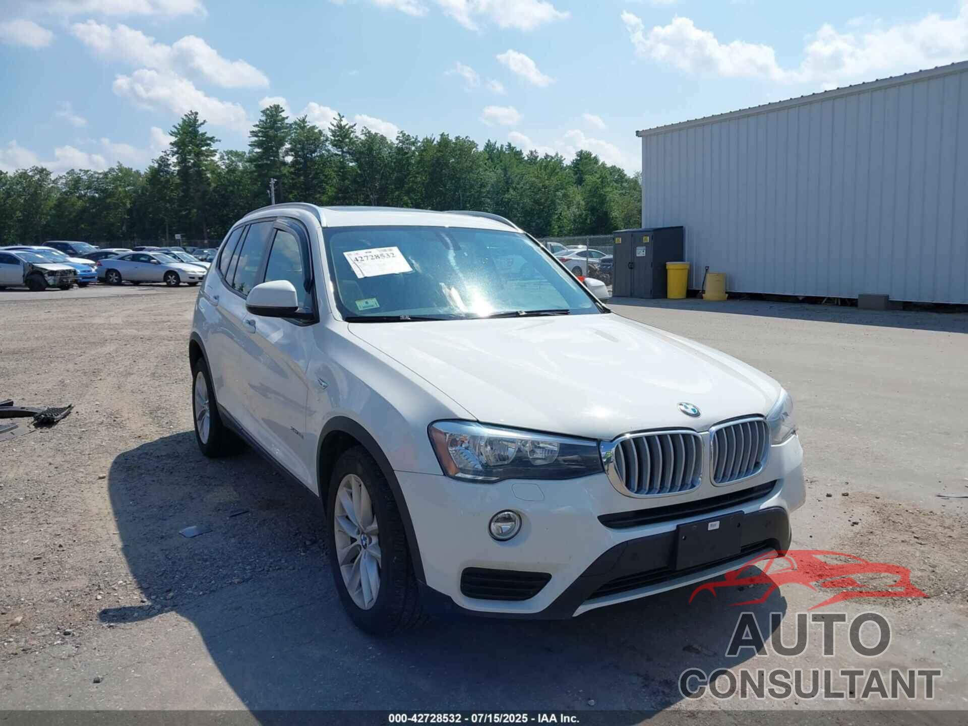 BMW X3 2017 - 5UXWX9C39H0W78224