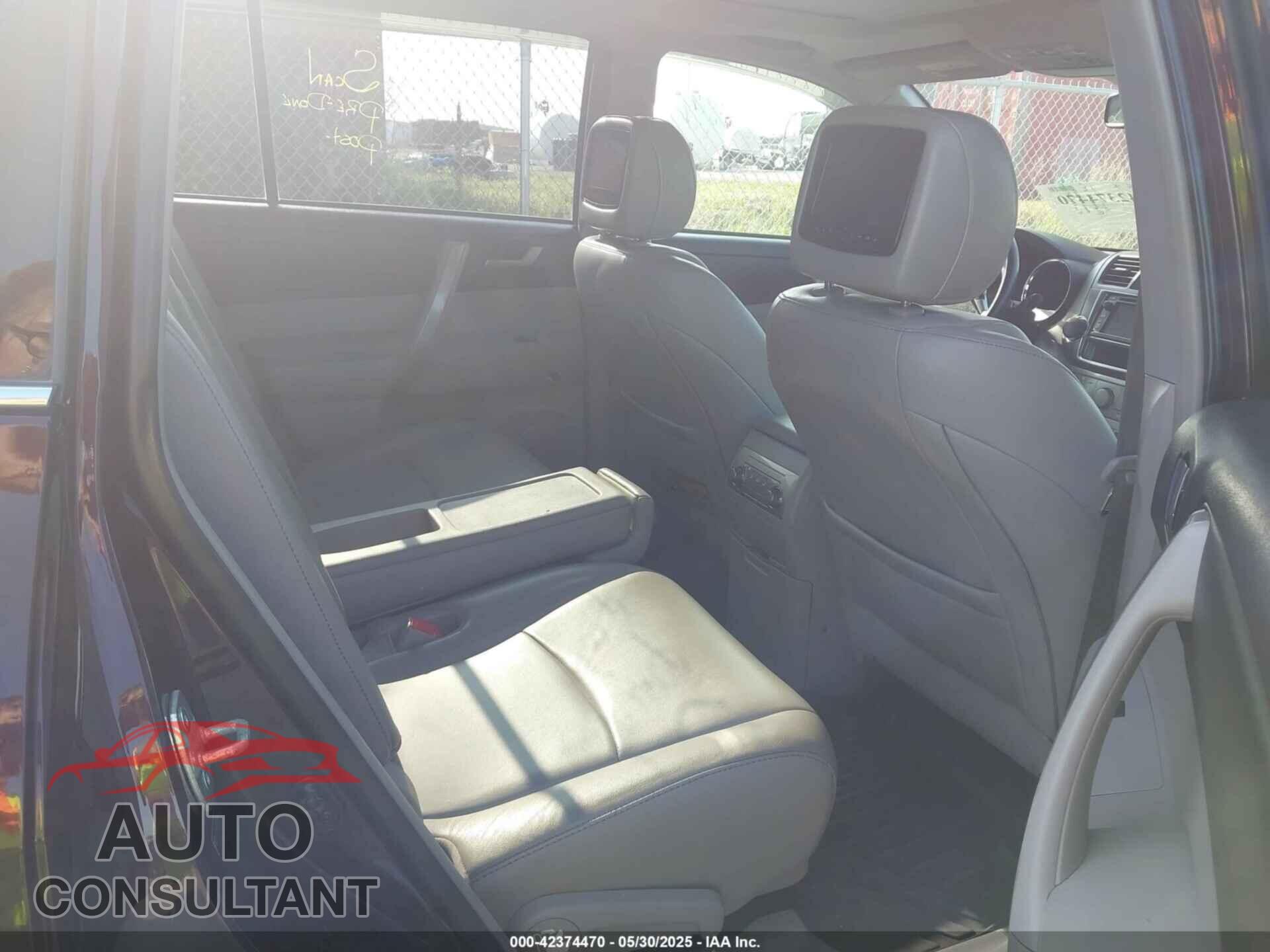 TOYOTA HIGHLANDER 2013 - 5TDBK3EH8DS232741