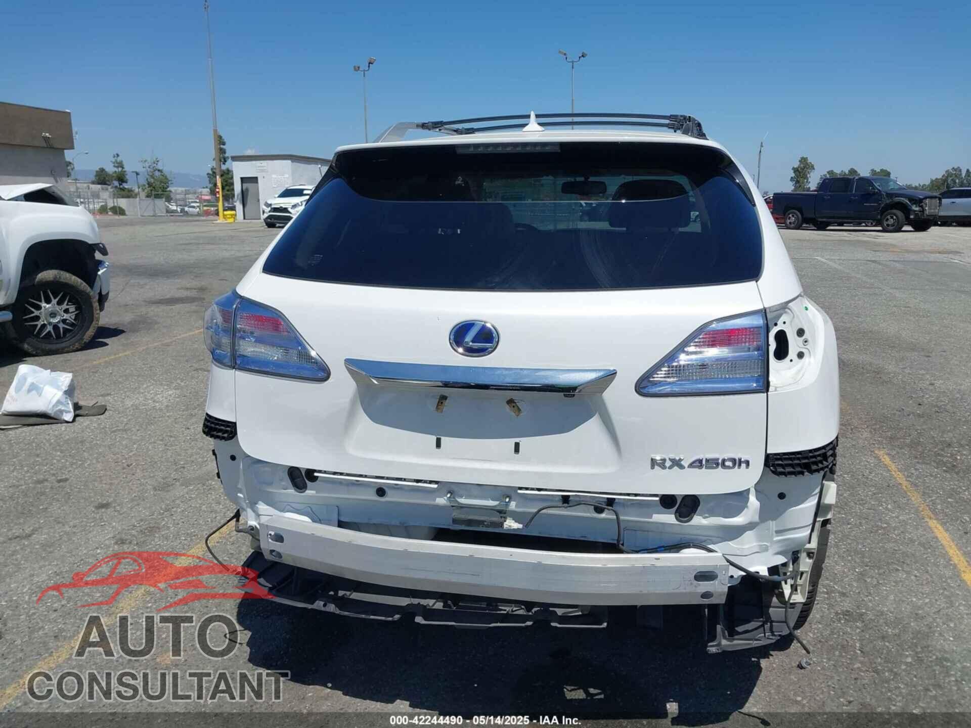 LEXUS RX 450H 2012 - JTJBC1BA5C2432696